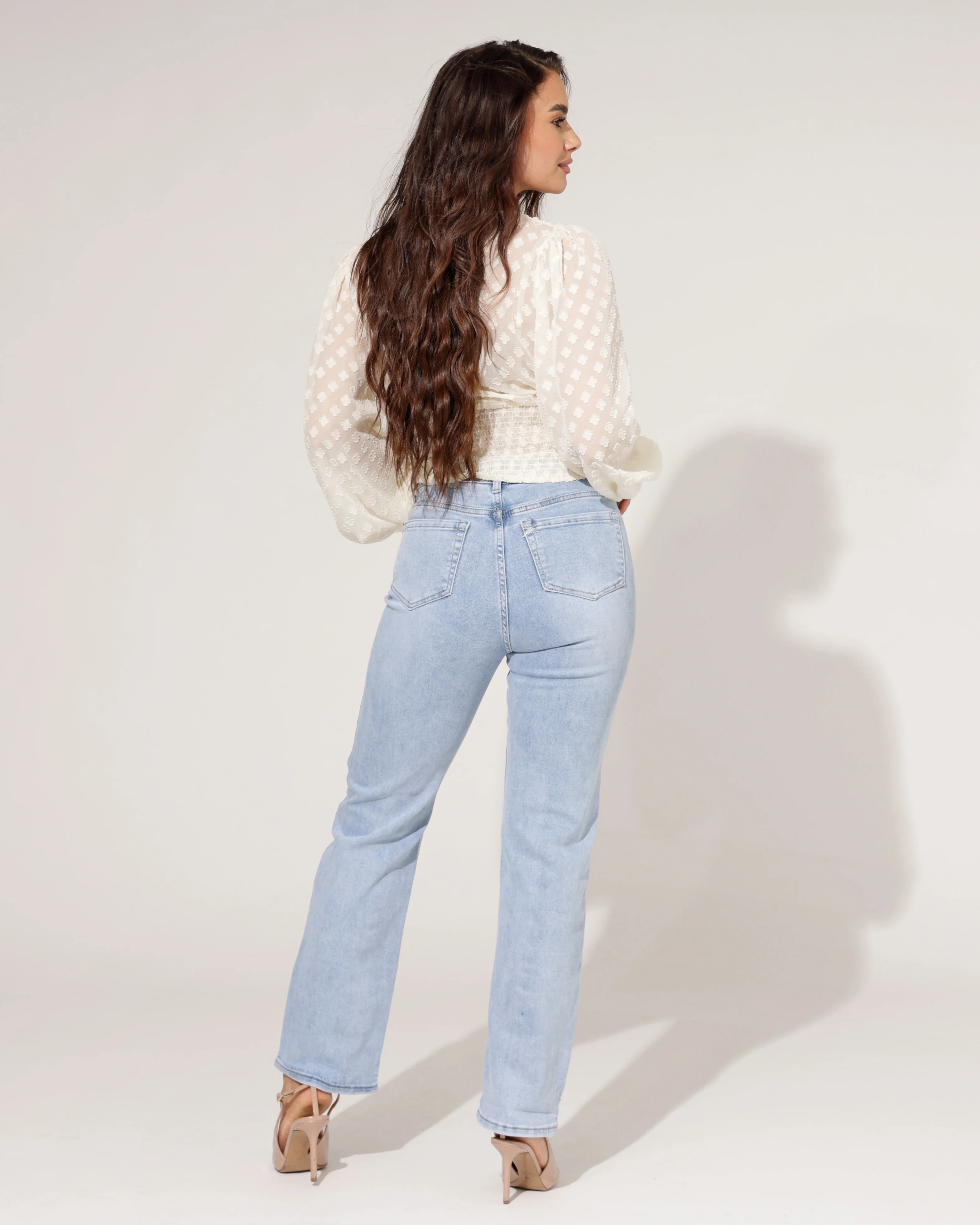 Ana & Lucy | Straight jeans Pien Lichtblauw - Image 7