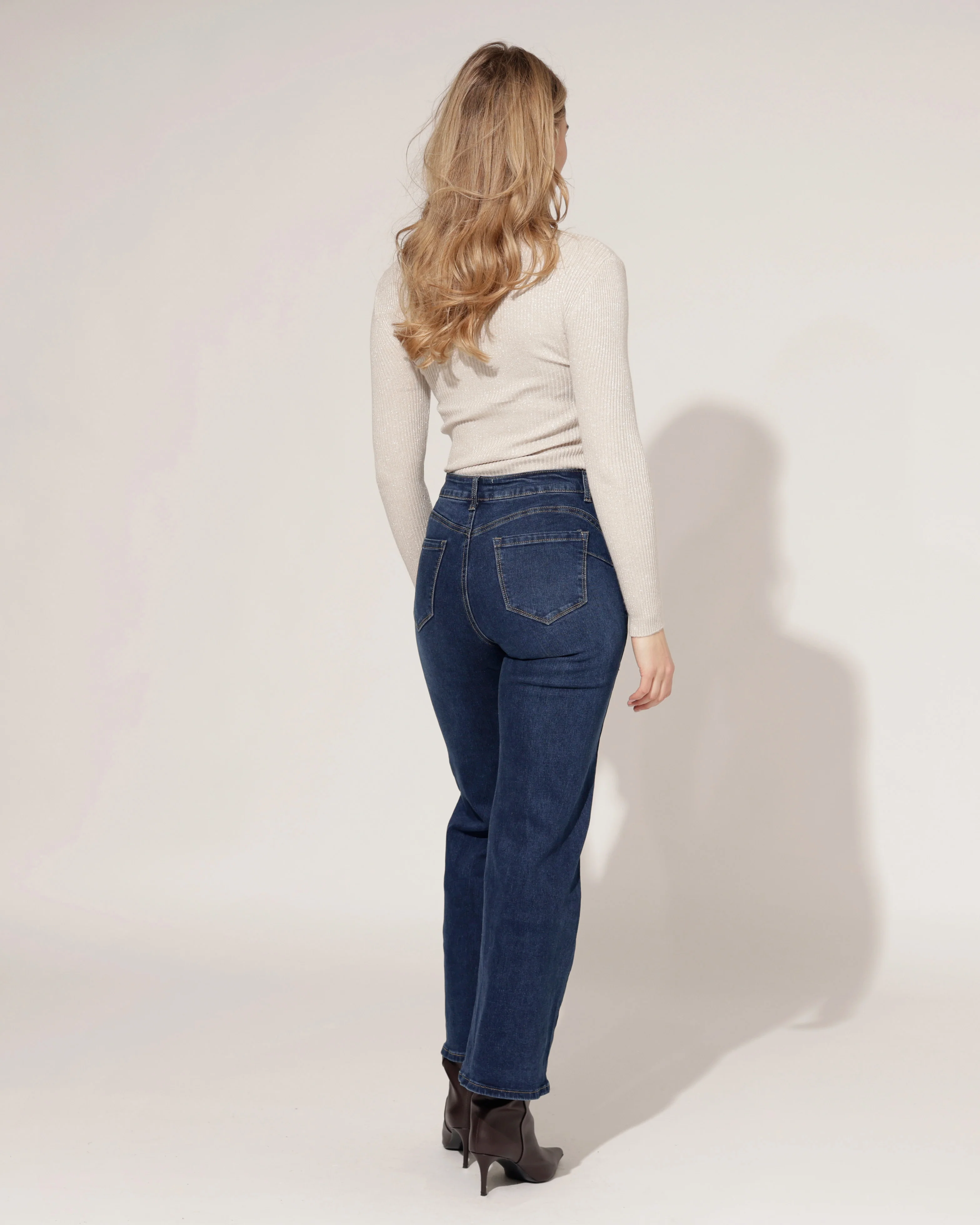Ana & Lucy | Wide Leg Jeans Merie Donkerblauw - Image 3