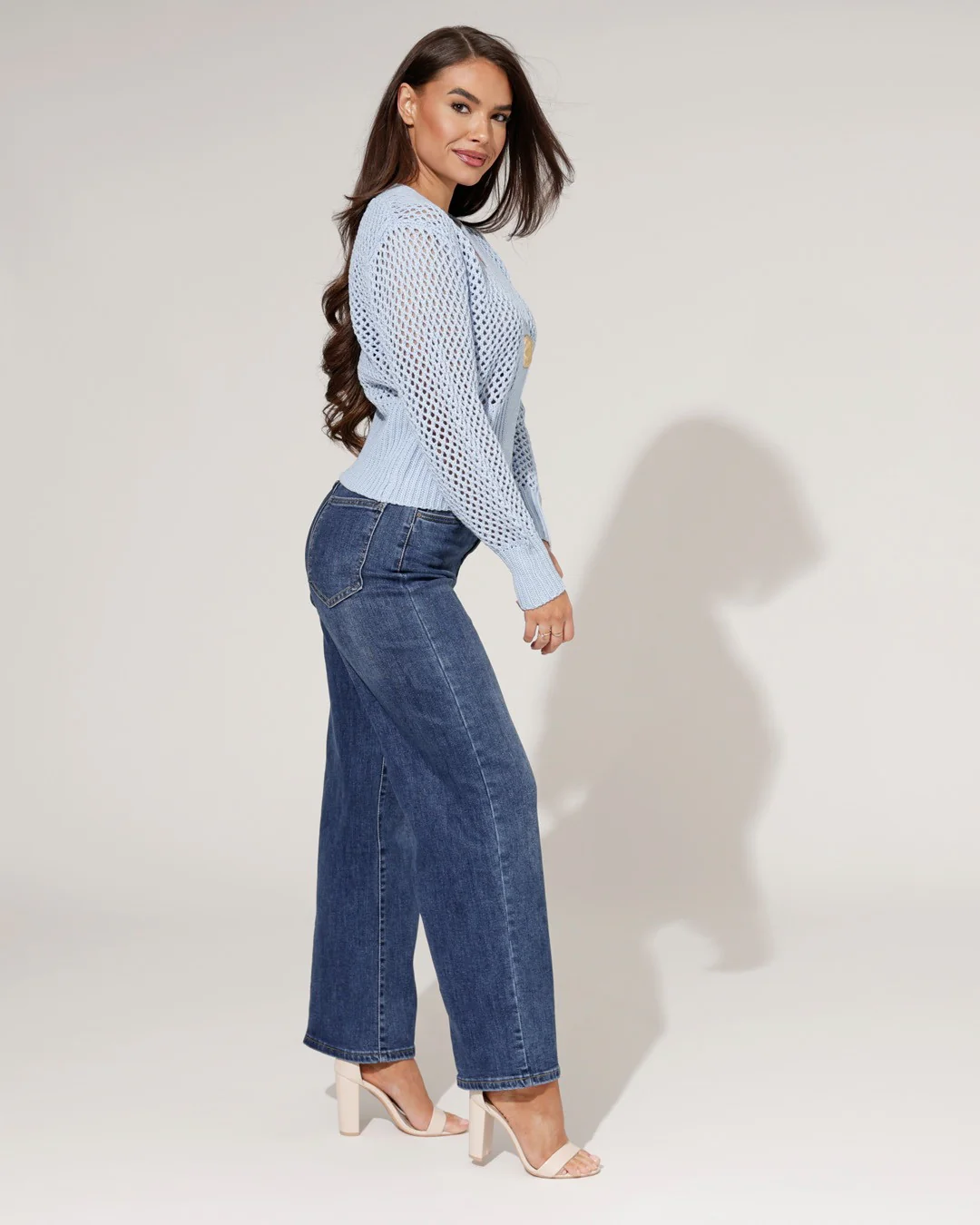 Ana & Lucy | Wide Leg Jeans Noe-1 Blauw - Image 3