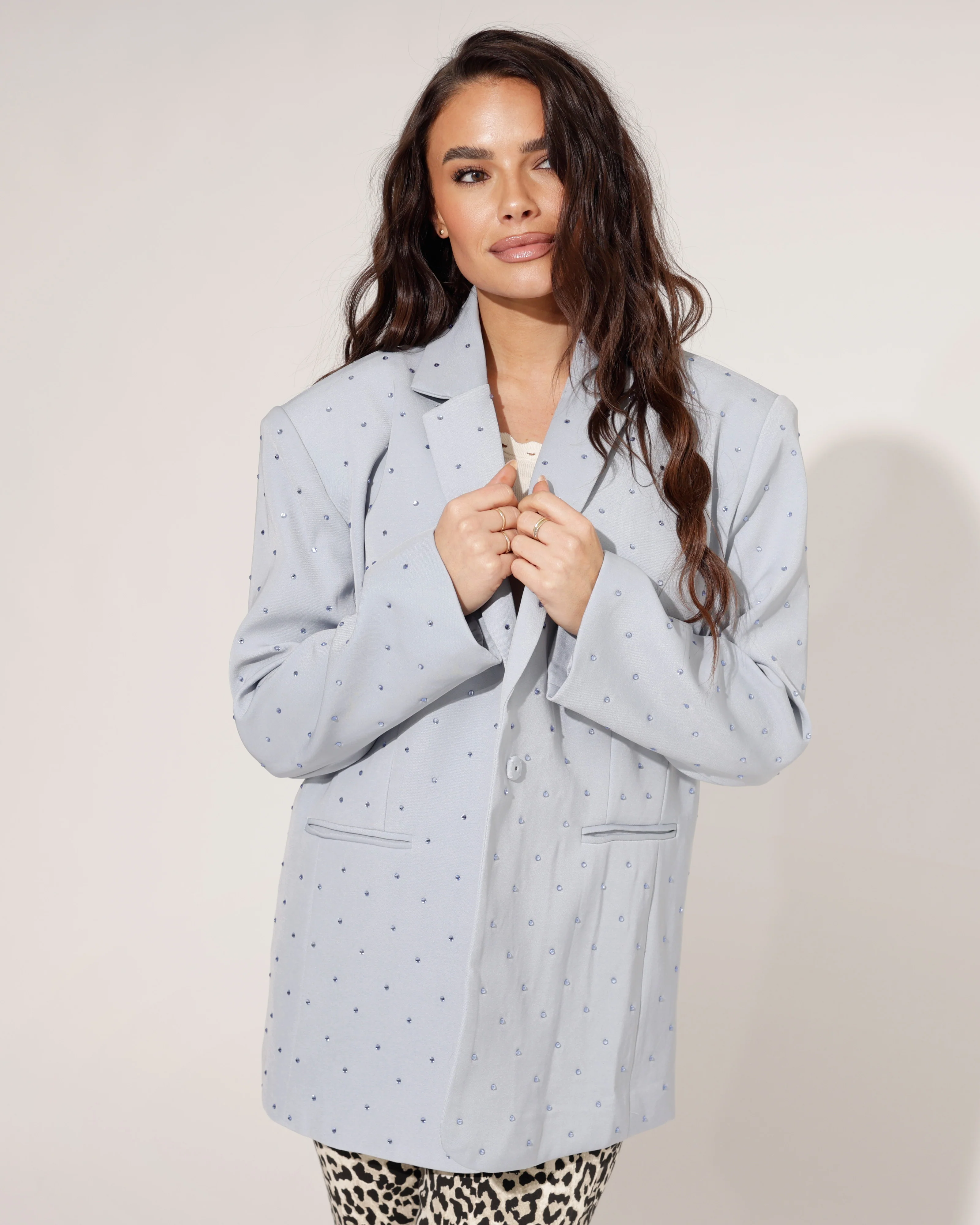 Blazer Glamour Lichtblauw - Image 3