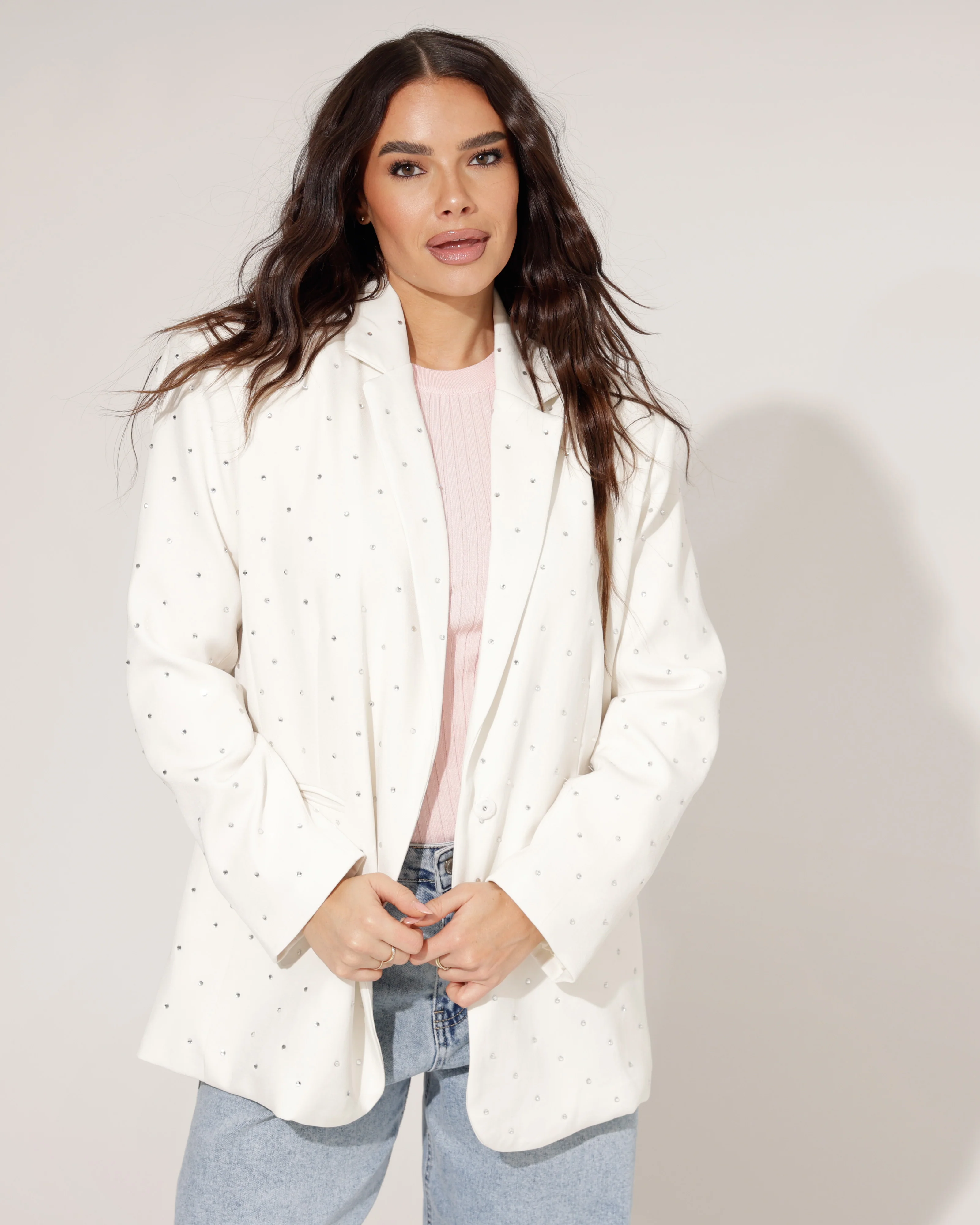 Blazer Glamour Roomwit - Image 3