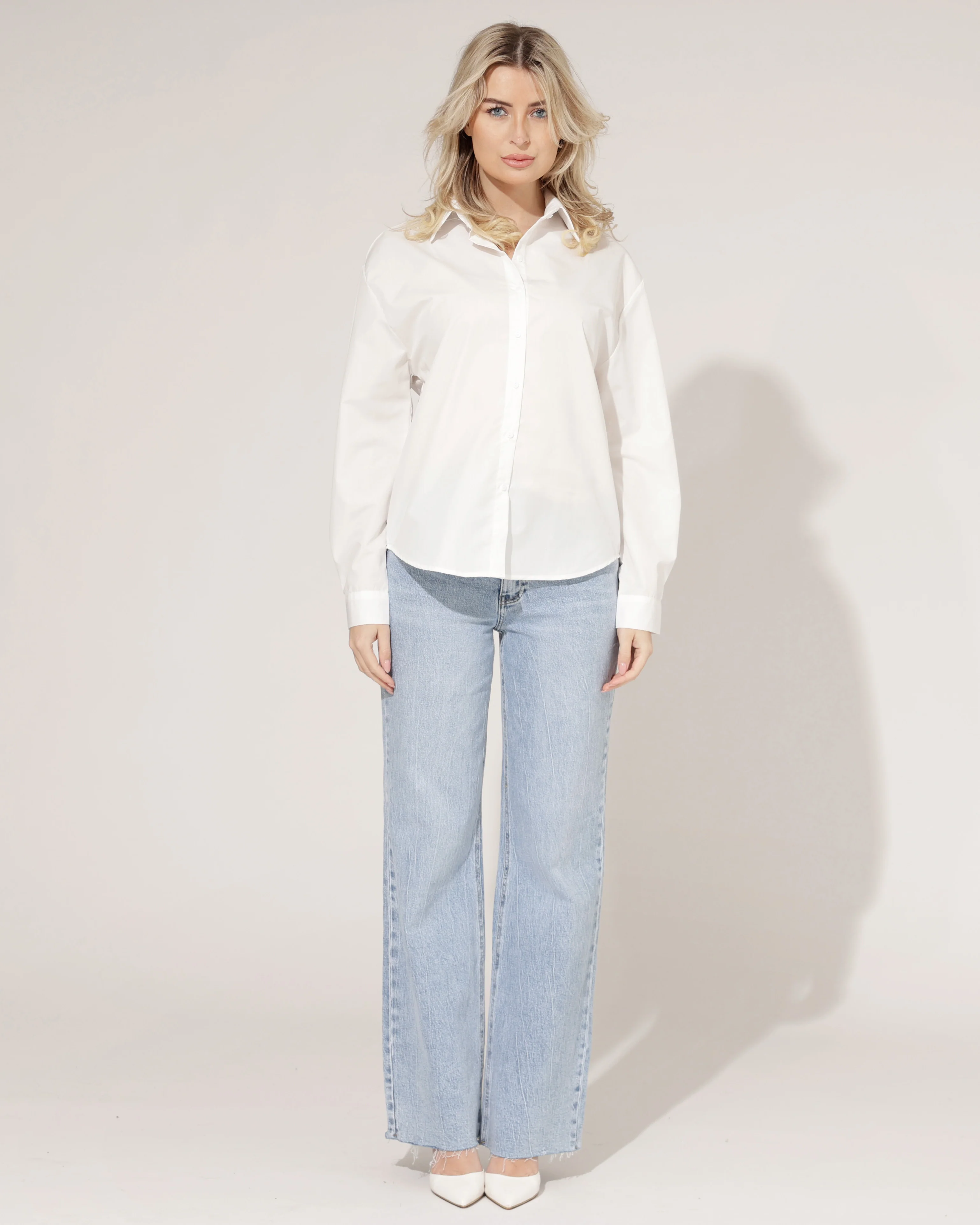 Blouse SOHO Gebloemd Wit/ Roze - Image 4