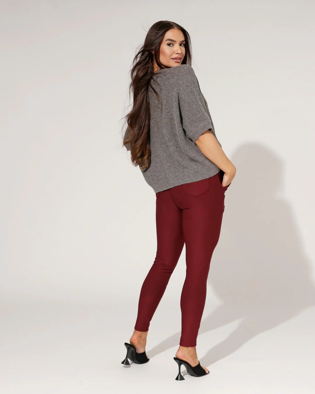 Broek Tess Bordeaux - Image 3