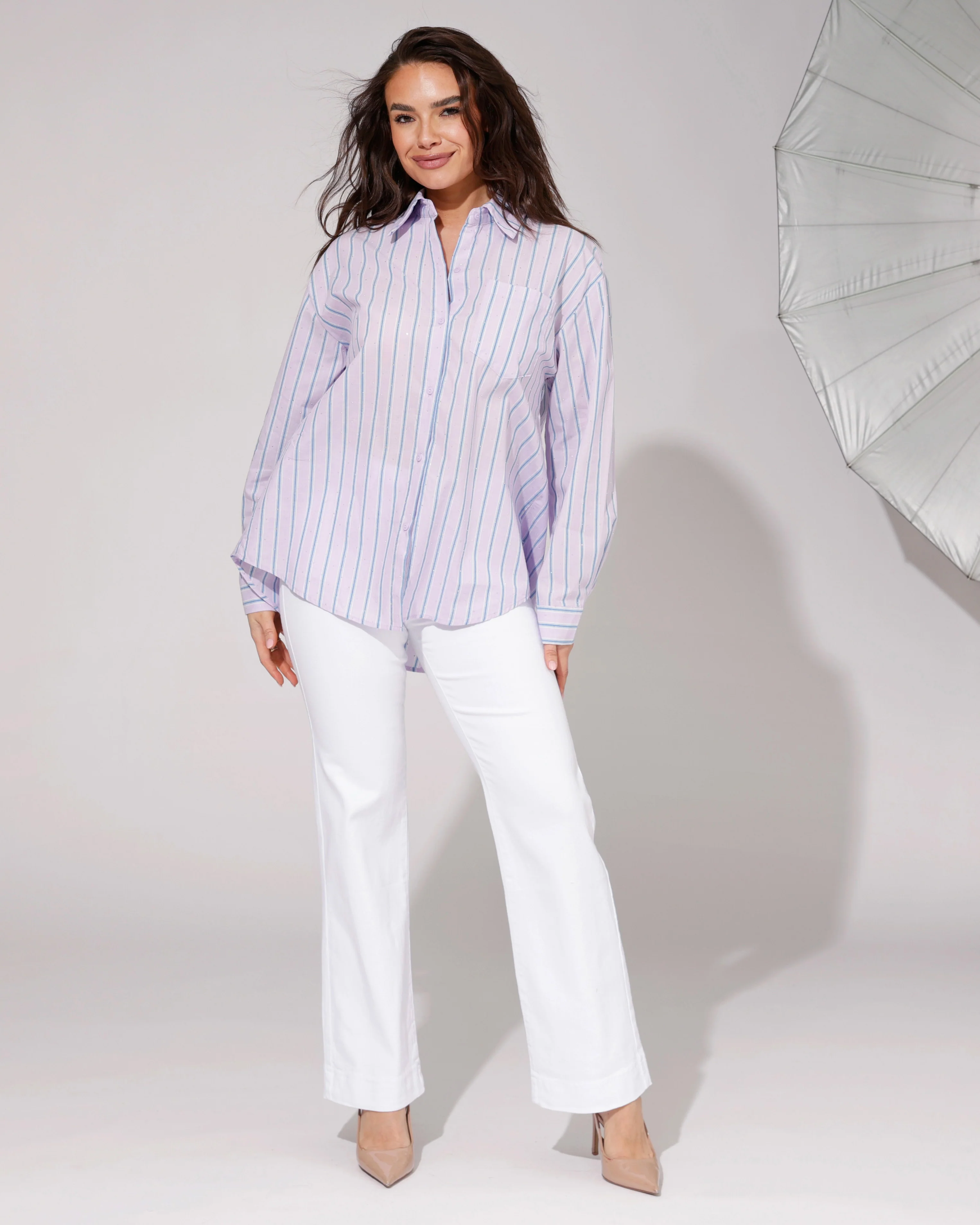 Folyrose | Wide leg jeans Elles-B Wit - Image 4