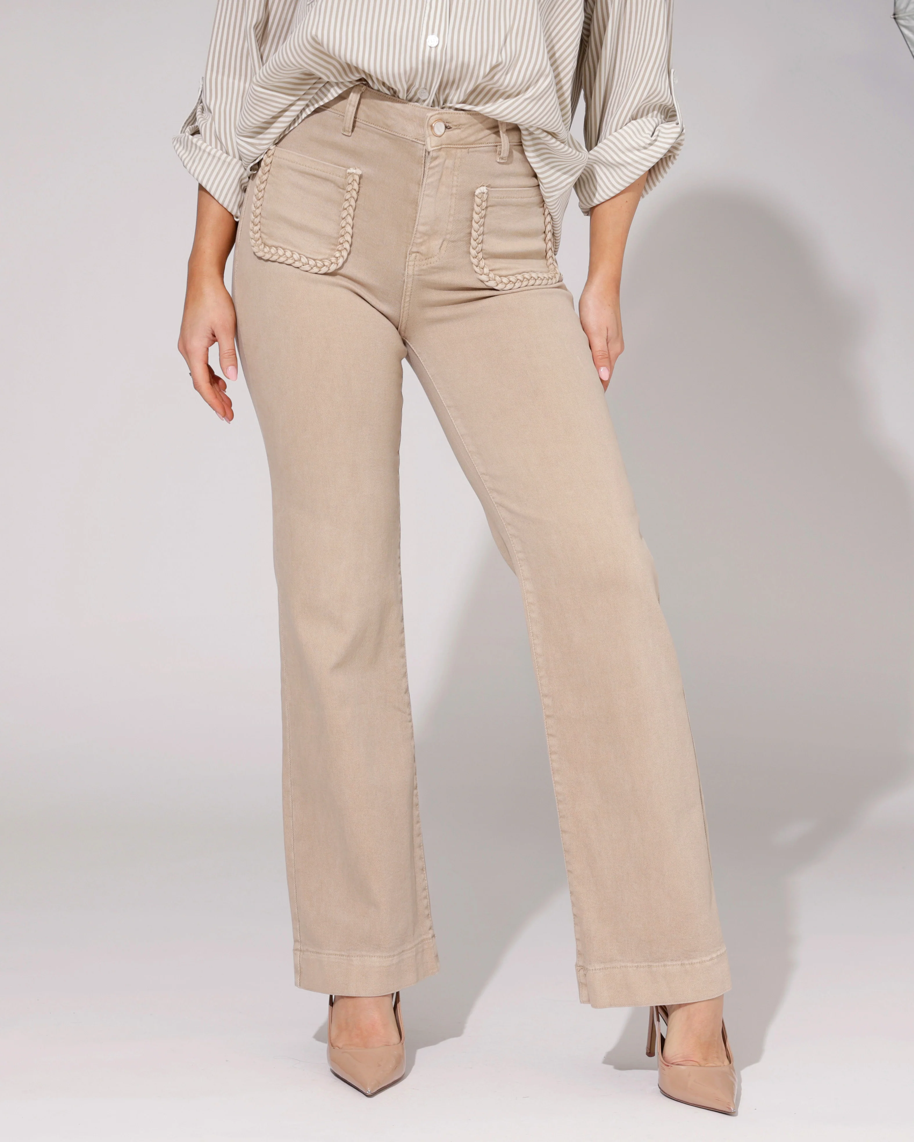 Folyrose | Wide leg jeans Elles-G Zand - Image 3