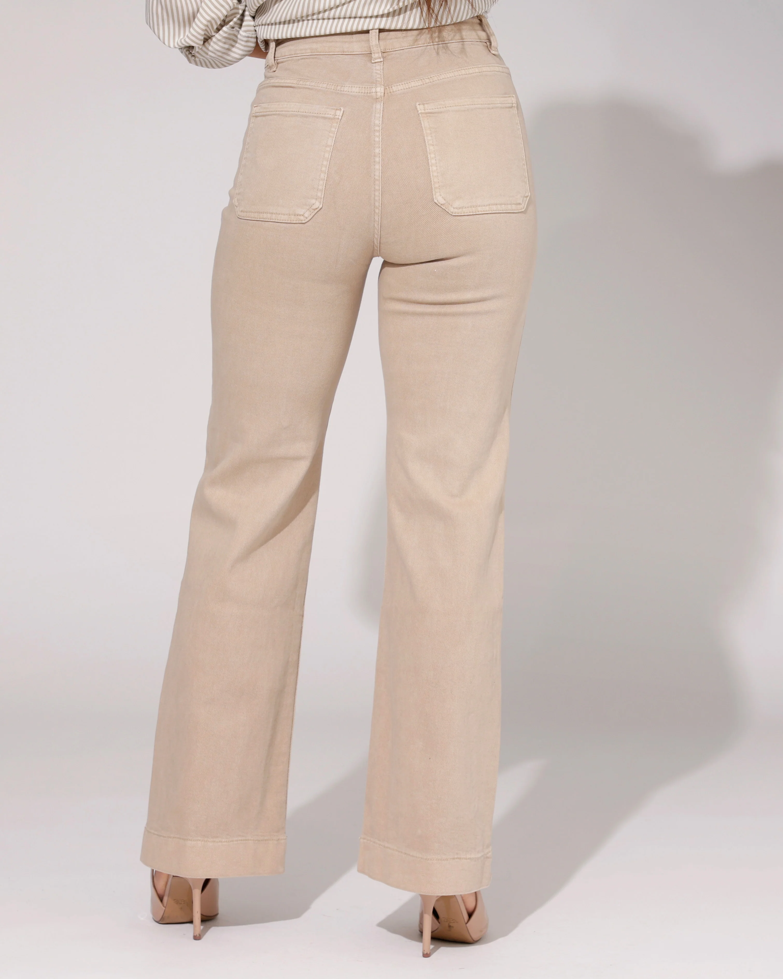 Folyrose | Wide leg jeans Elles-G Zand - Image 4