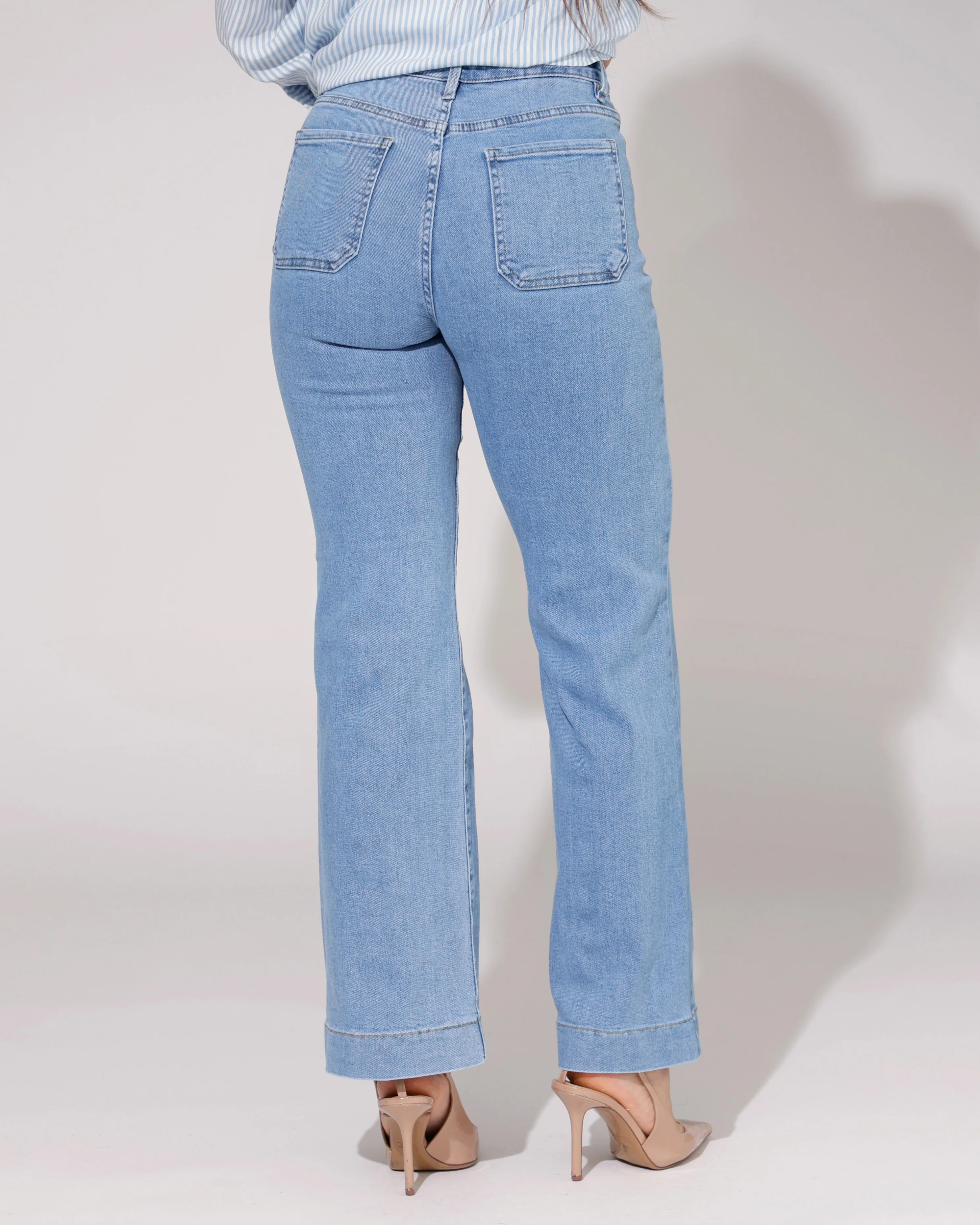 Folyrose | Wide leg jeans Elles-R Blauw - Image 3