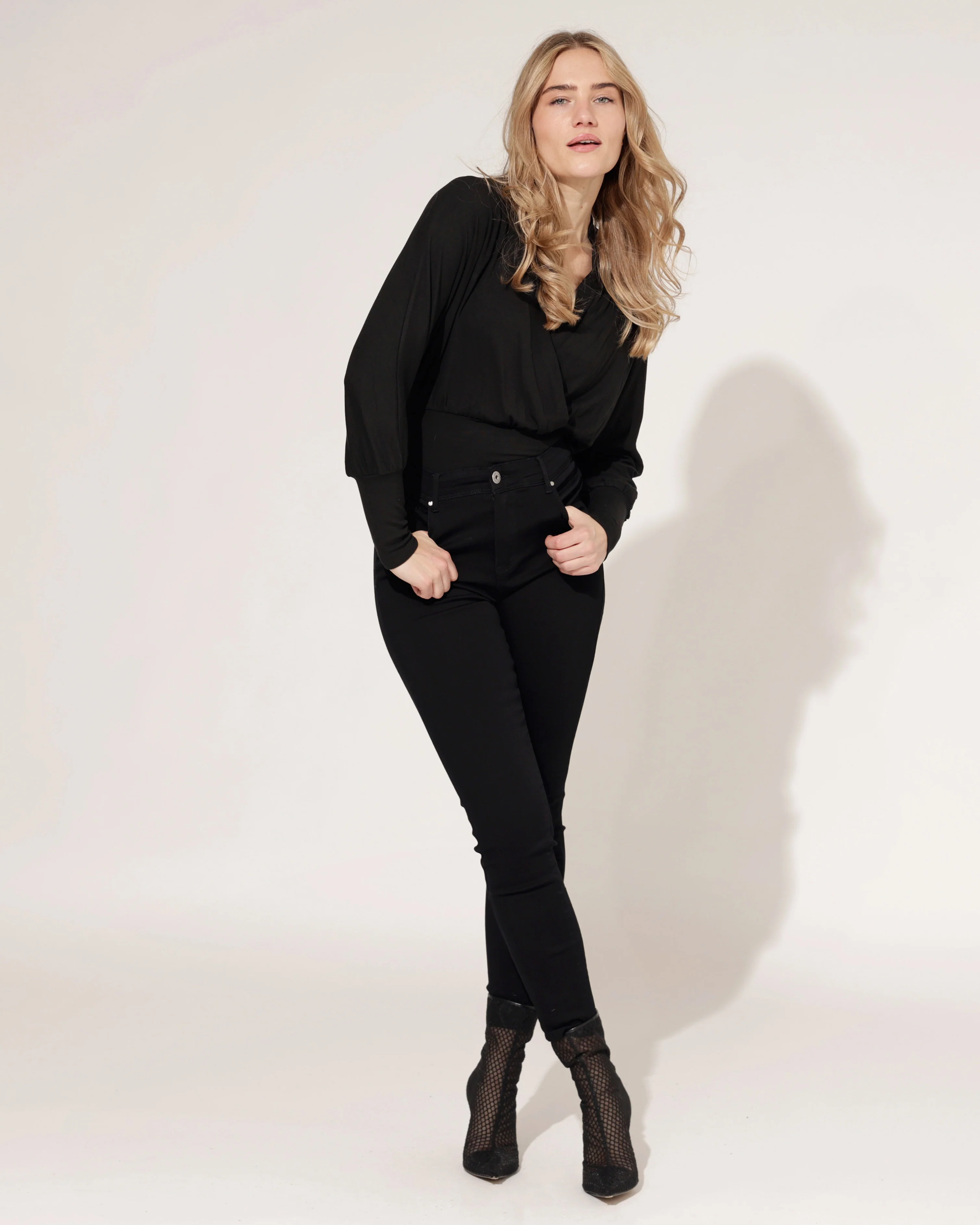 Goodies | Skinny jeans Lou-1 Zwart - Image 3