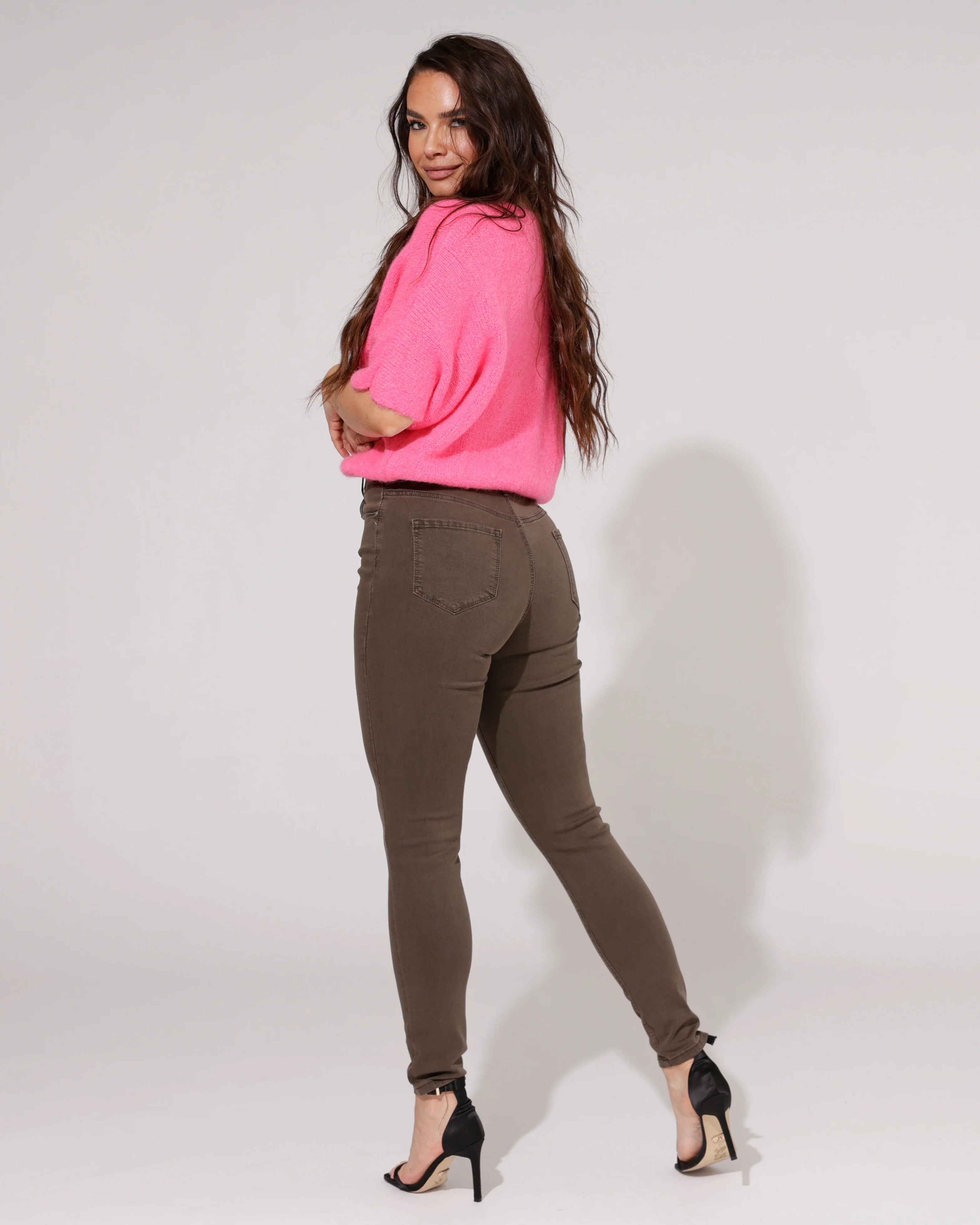 Goodies | Skinny jeans Lou-28 Bruin - Image 3