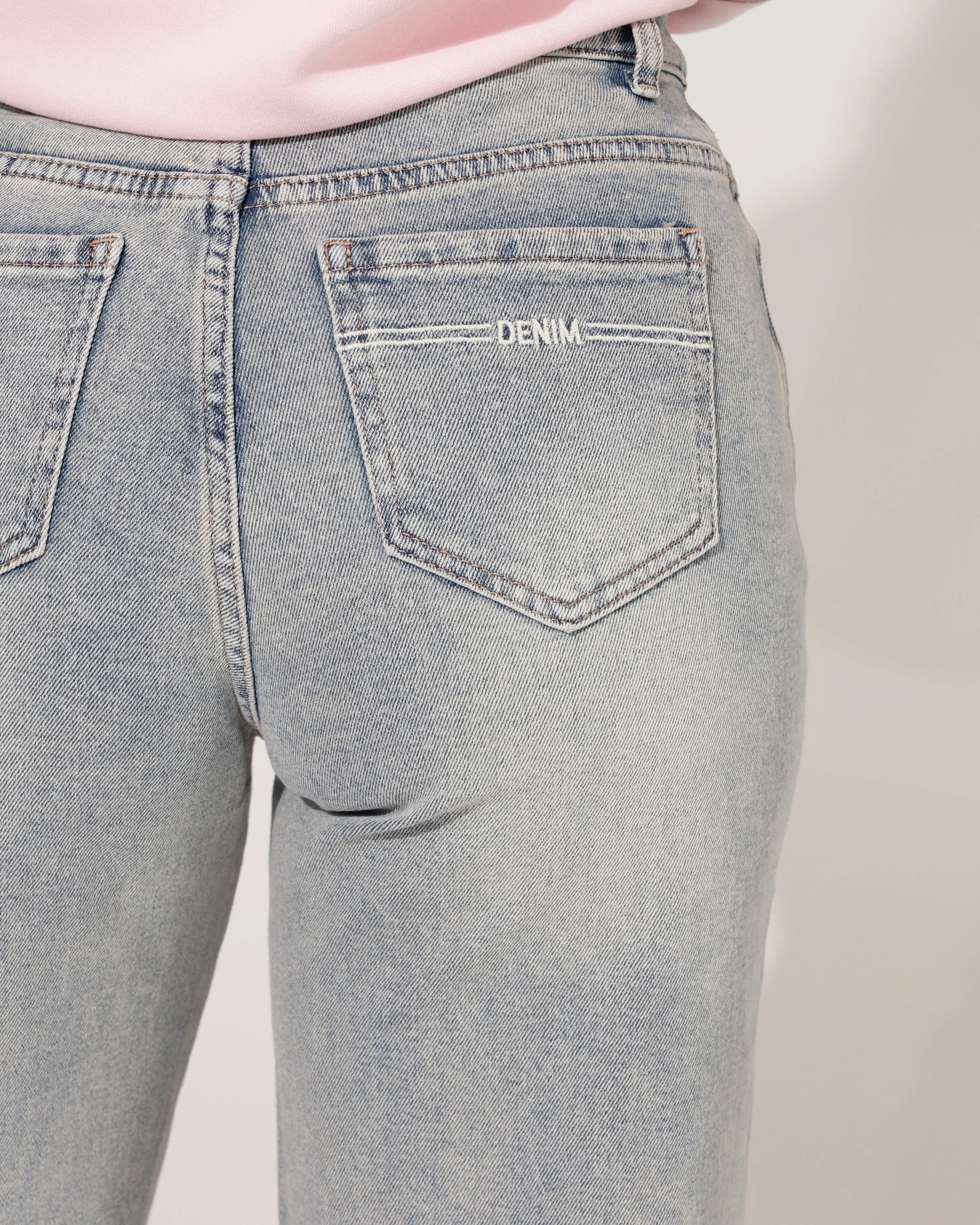 Hello Miss | Barrel jeans Ansh-1 Blauw - Image 4