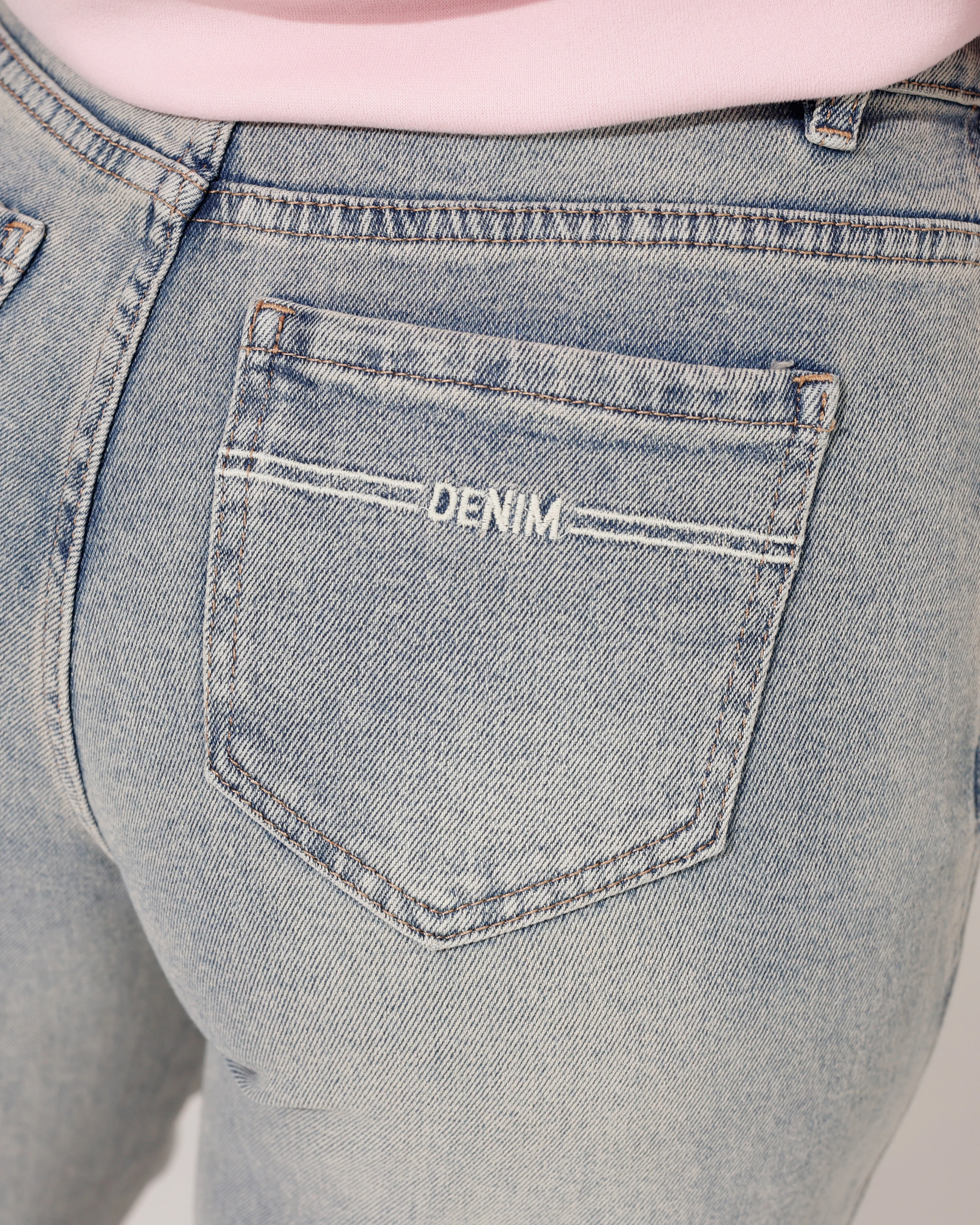 Hello Miss | Barrel jeans Ansh-1 Blauw - Image 5