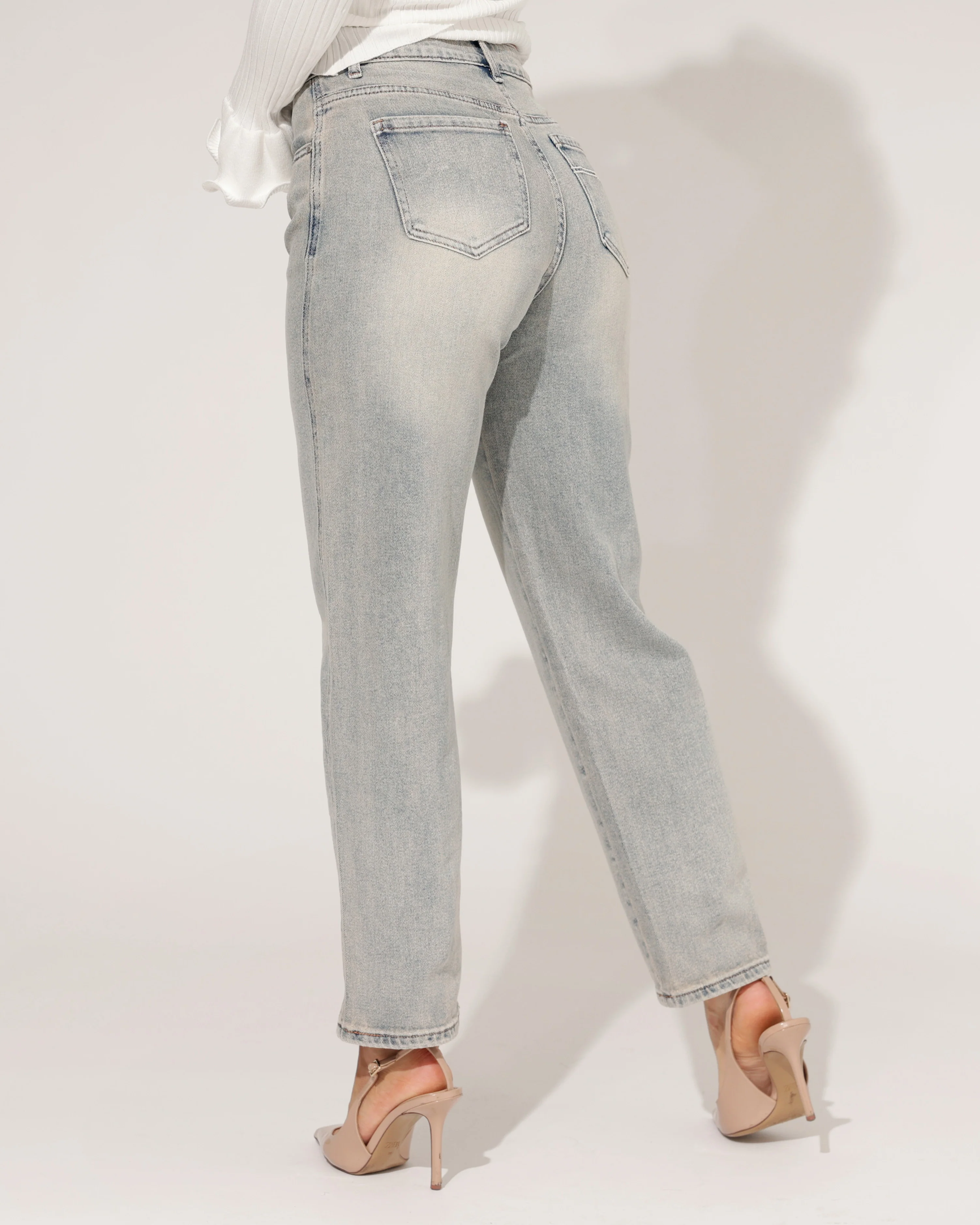 Hello Miss | Barrel Jeans Ansh-2 Blauw - Image 4