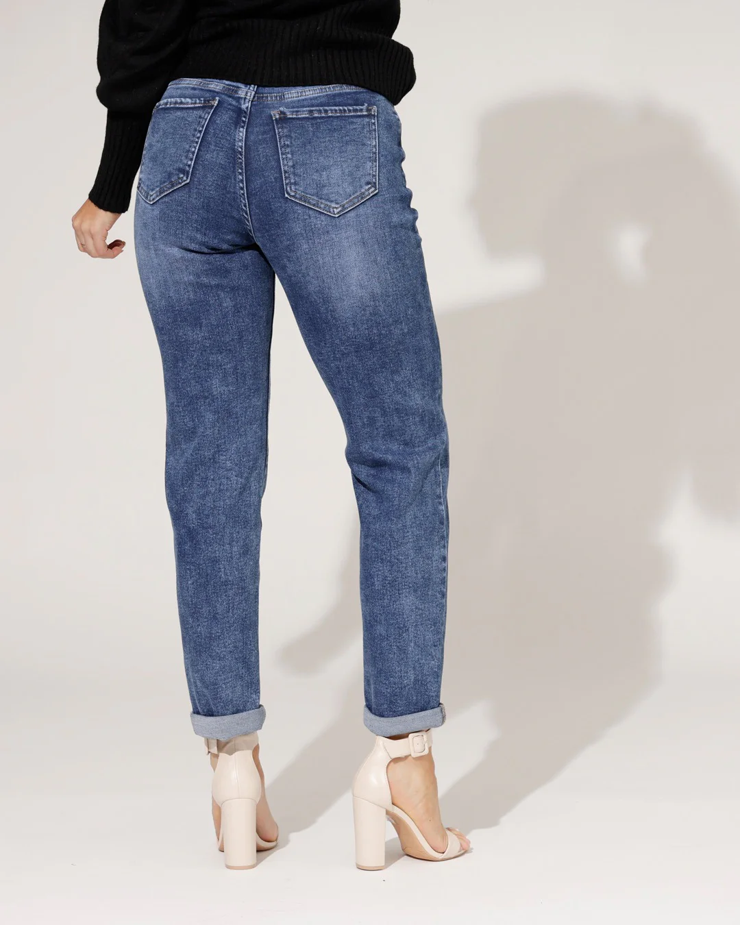 Hello Miss | Mom Jeans Stella-2 Donkerblauw - Image 3
