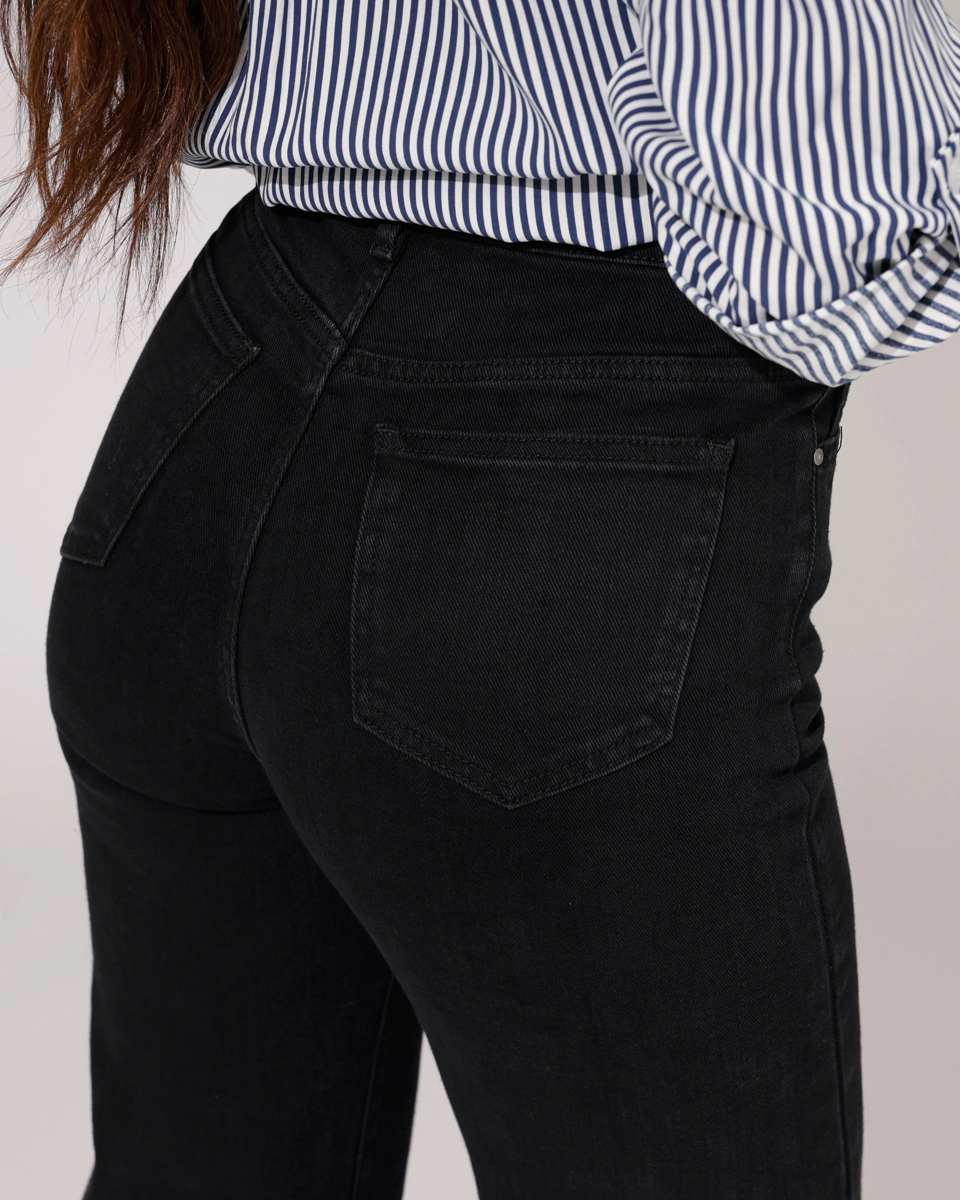 Hello Miss | Wide leg jeans Jamie-5 Zwart - Image 4