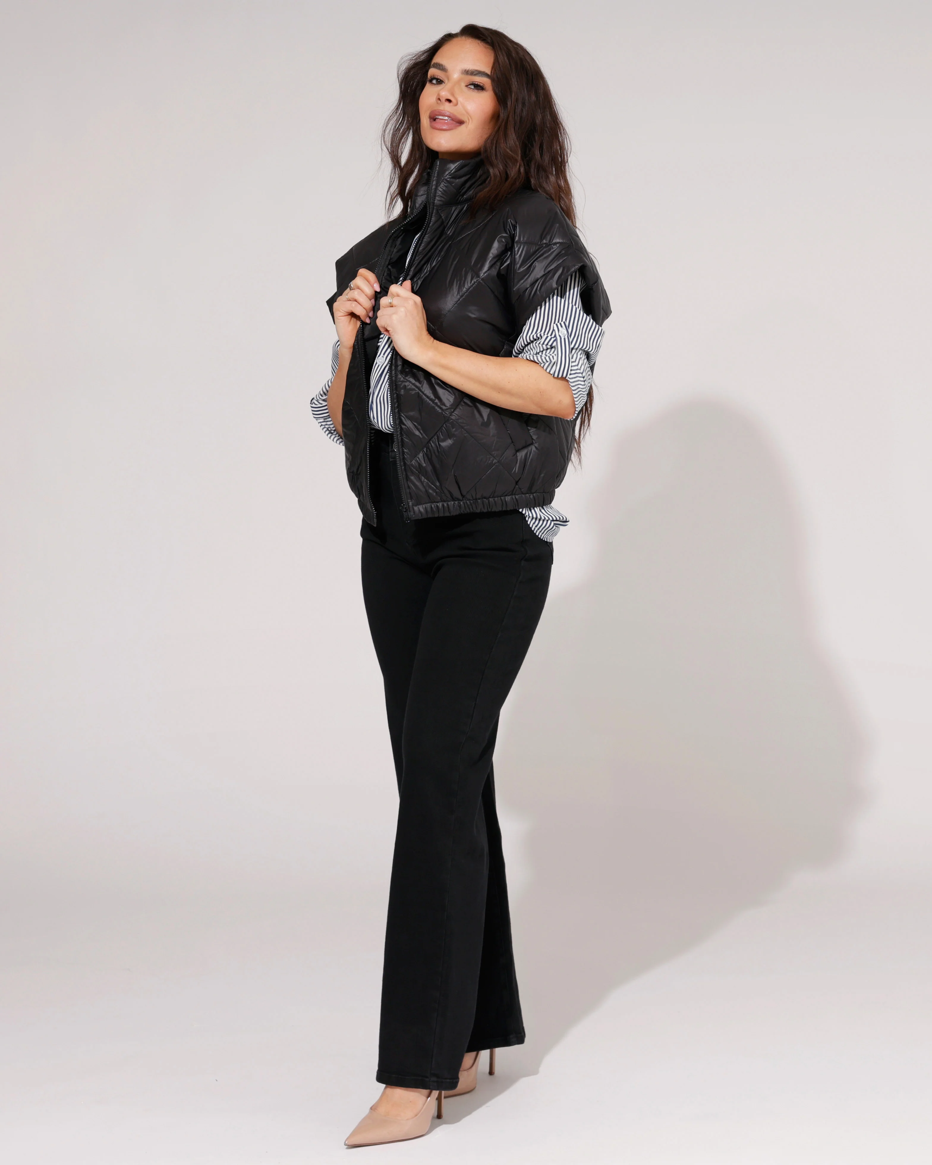 Hello Miss | Wide leg jeans Jamie-5 Zwart - Image 6