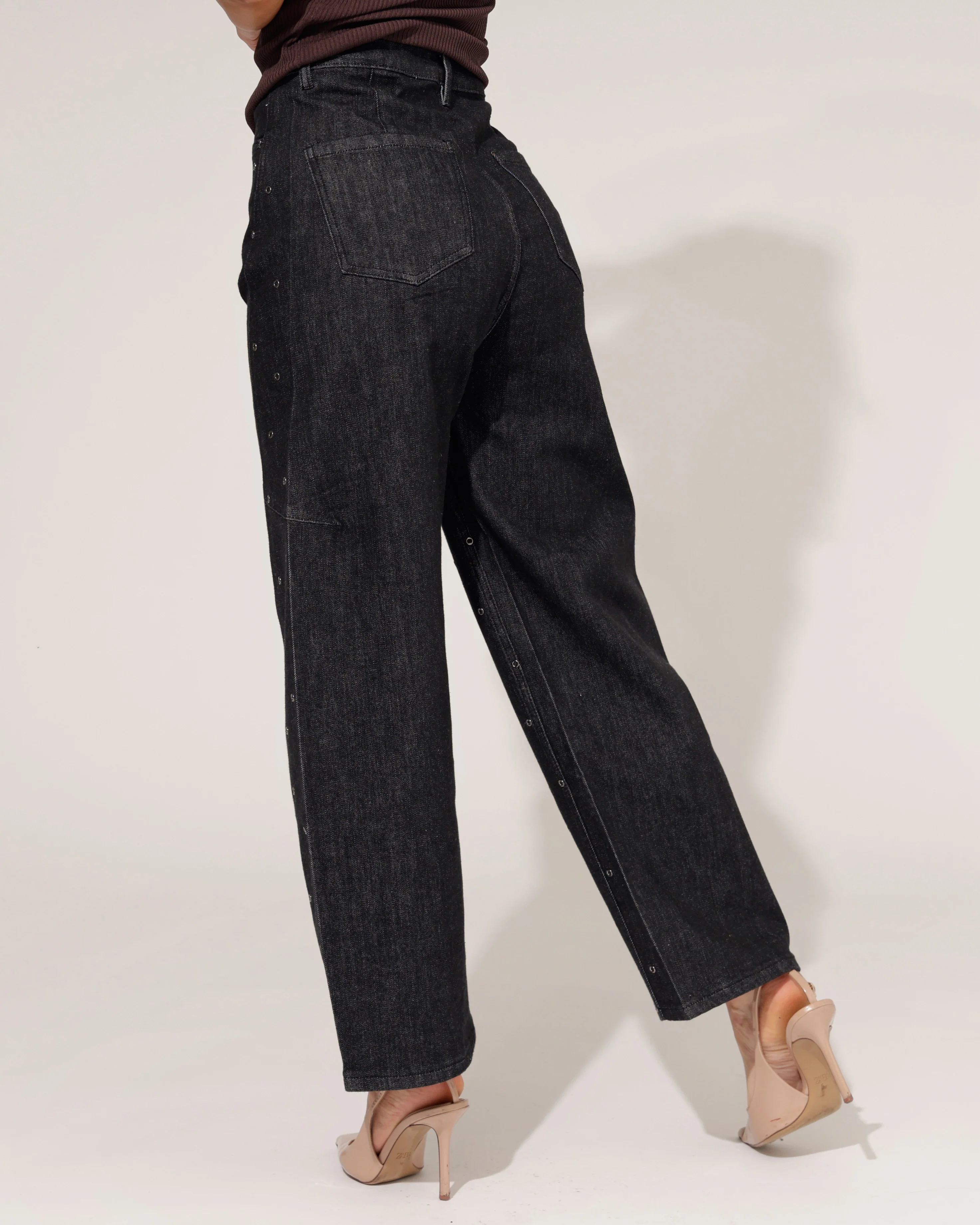 Jewelly | Barrel jeans Hilley Donkergrijs - Image 3