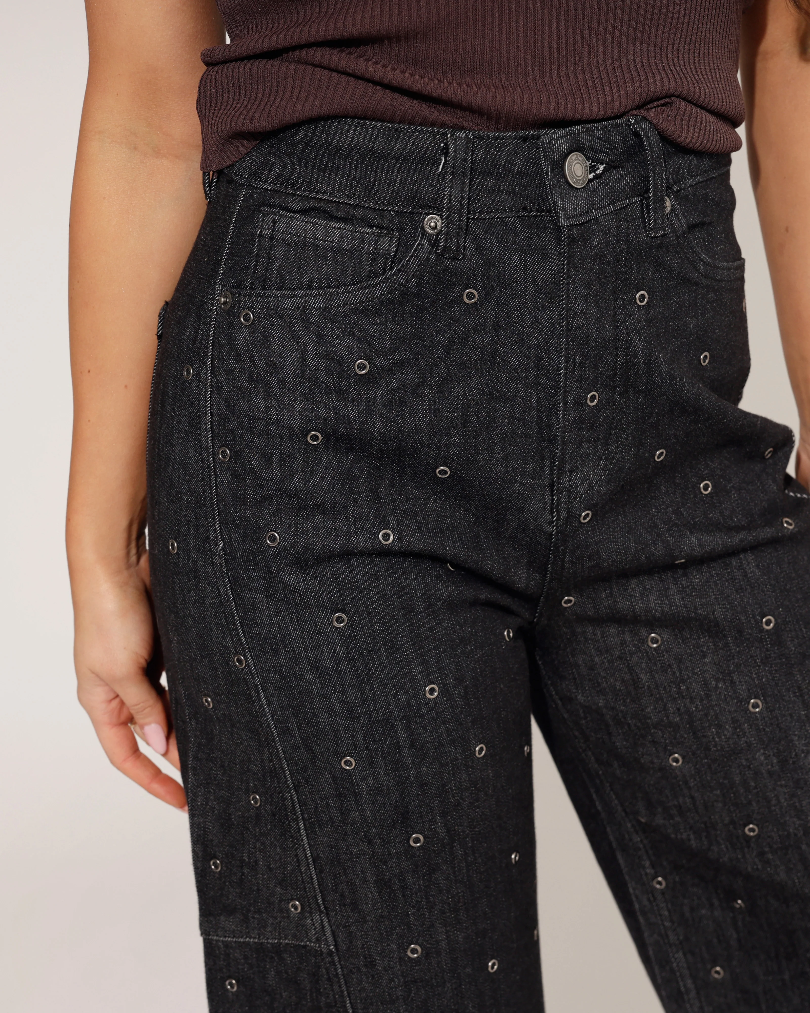 Jewelly | Barrel jeans Hilley Donkergrijs - Image 6