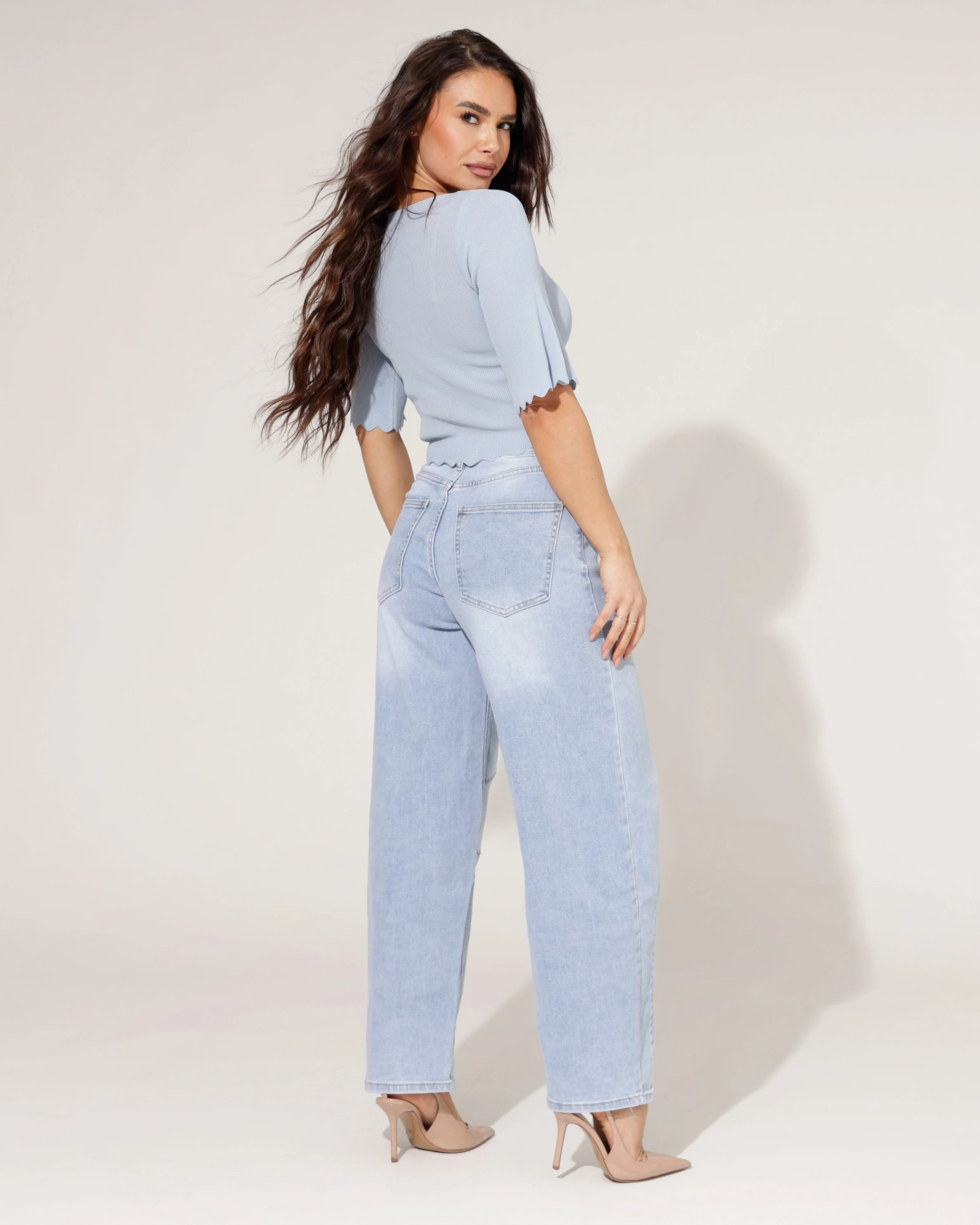 Laulia - Barrel jeans Melie-3 Lichtblauw - Image 6