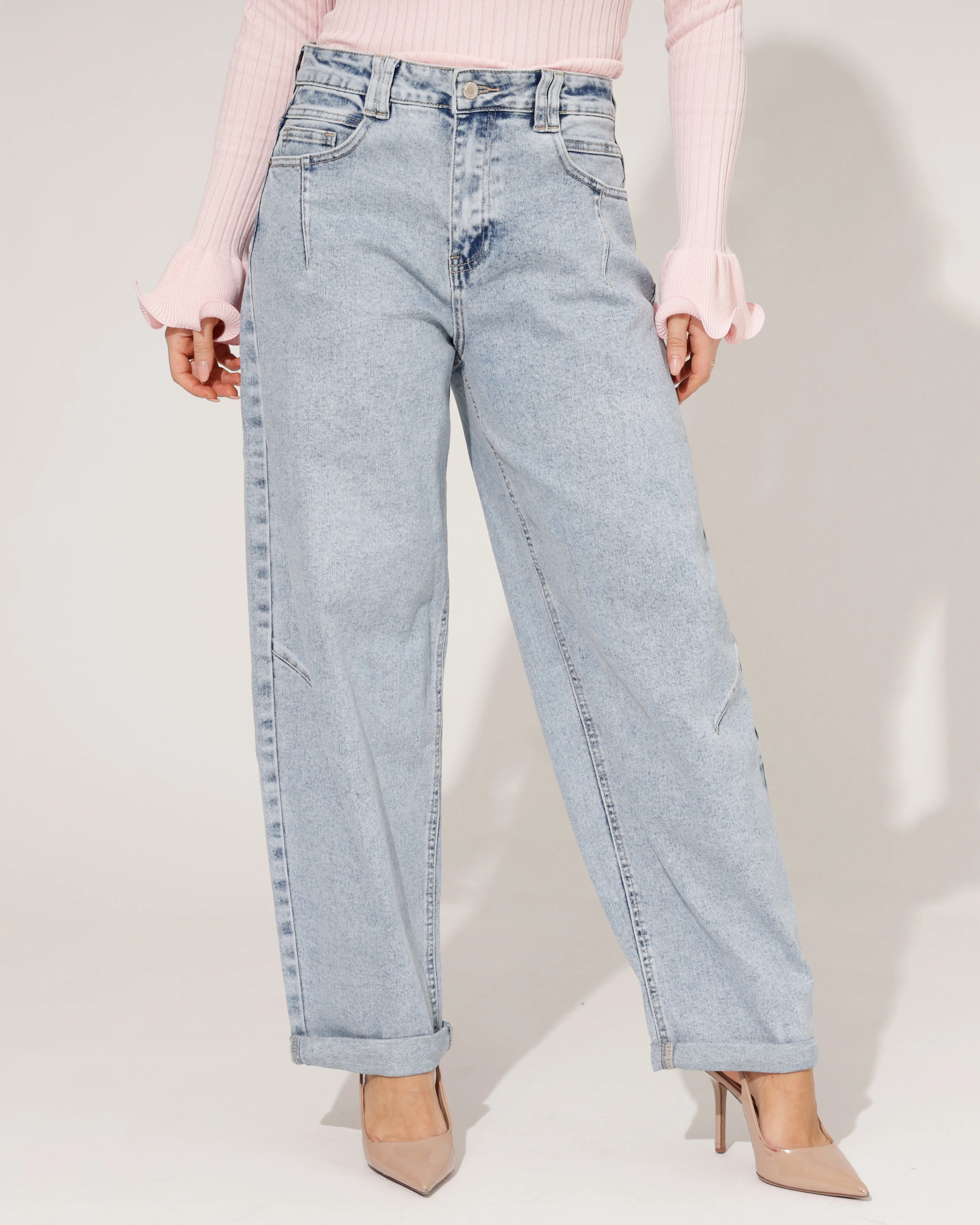 Laulia | Barrel jeans Rilana-1 Lichtblauw - Image 3