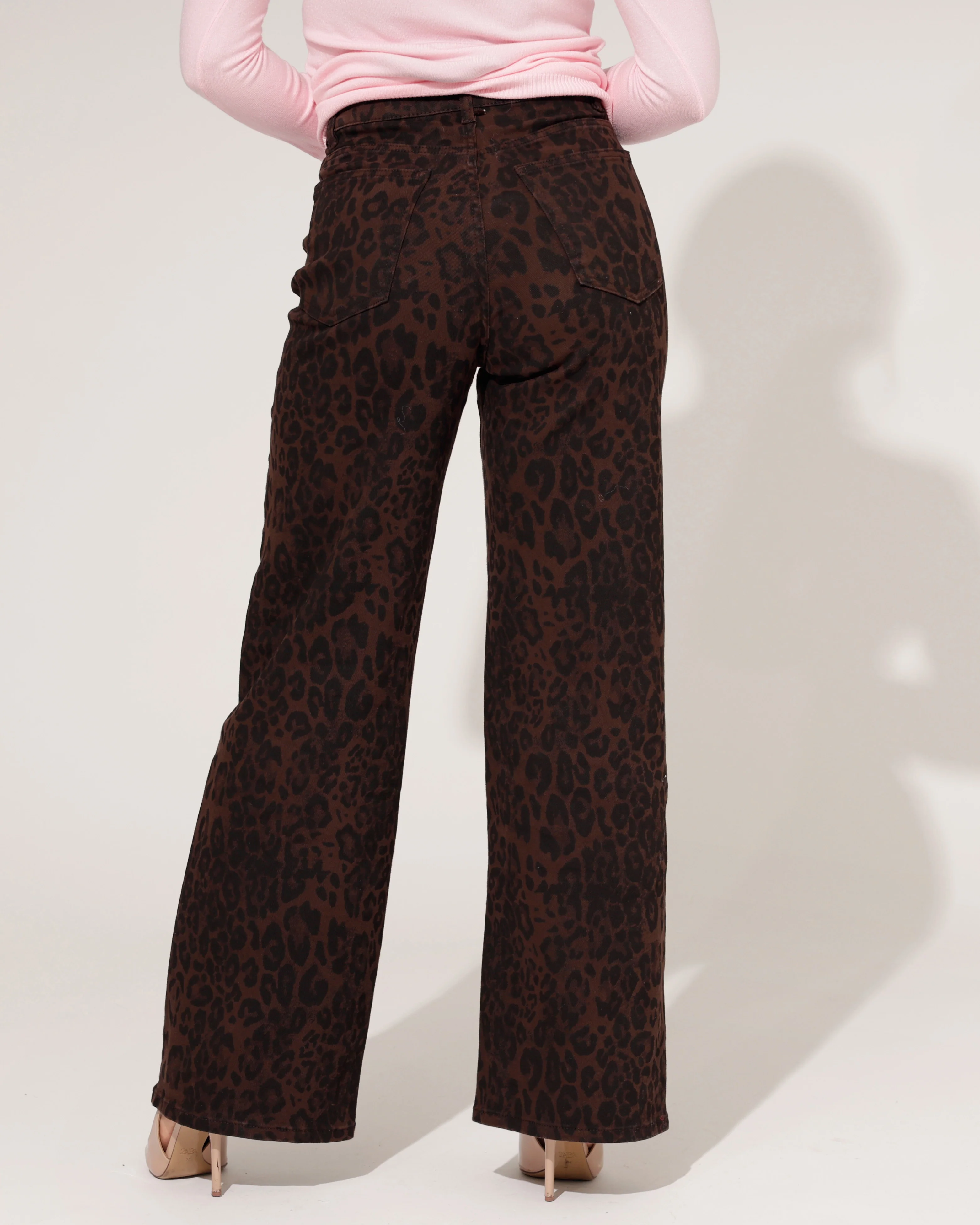 Laulia | Straight jeans Minnie Donkerbruin - Image 5