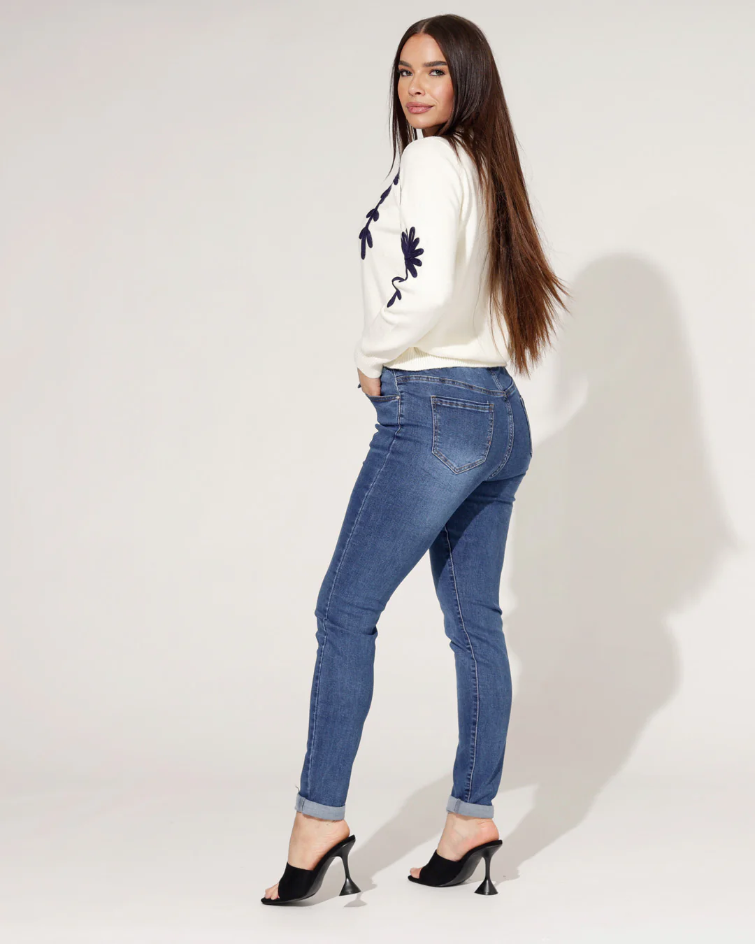 Miss RJ | Mom jeans Bibi Blauw - Image 4
