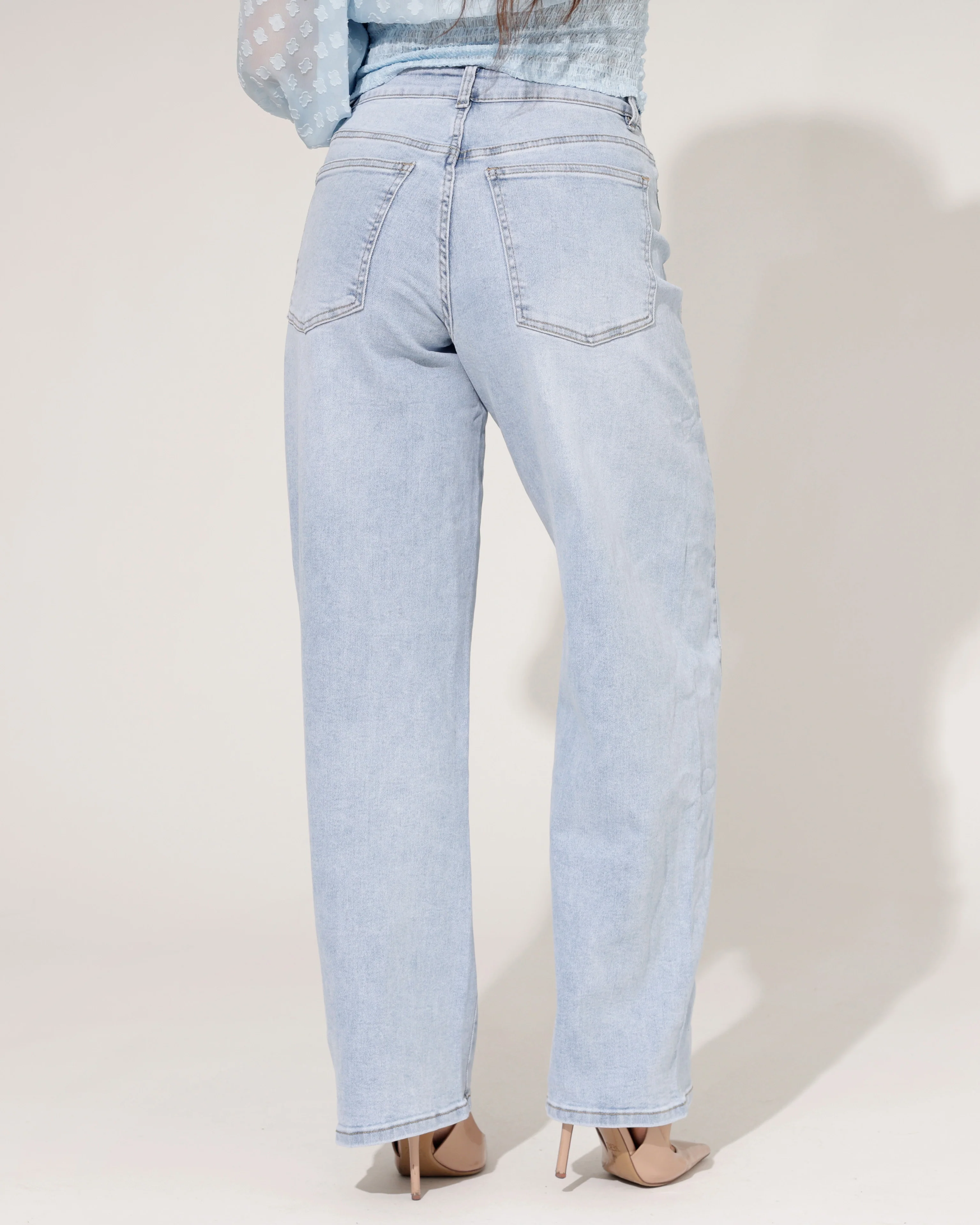 Norfy | Barrel jeans Bibi-1 Lichtblauw - Image 4