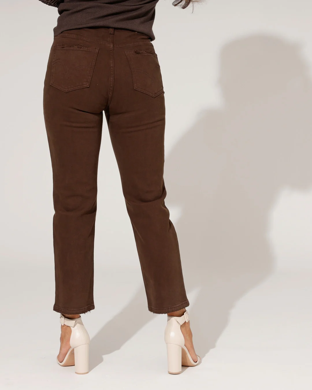 Queen Hearts | Mom jeans Rosie-C Bruin - Image 3