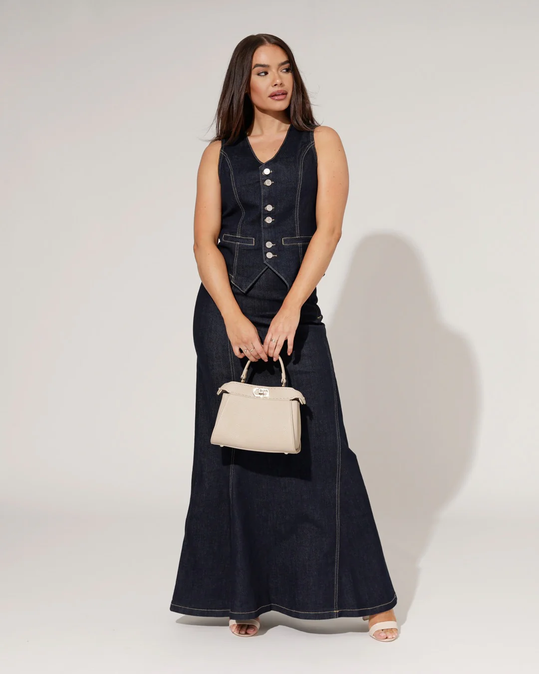 Queen Hearts | Spijkerrok Jill Donkerblauw - Image 3