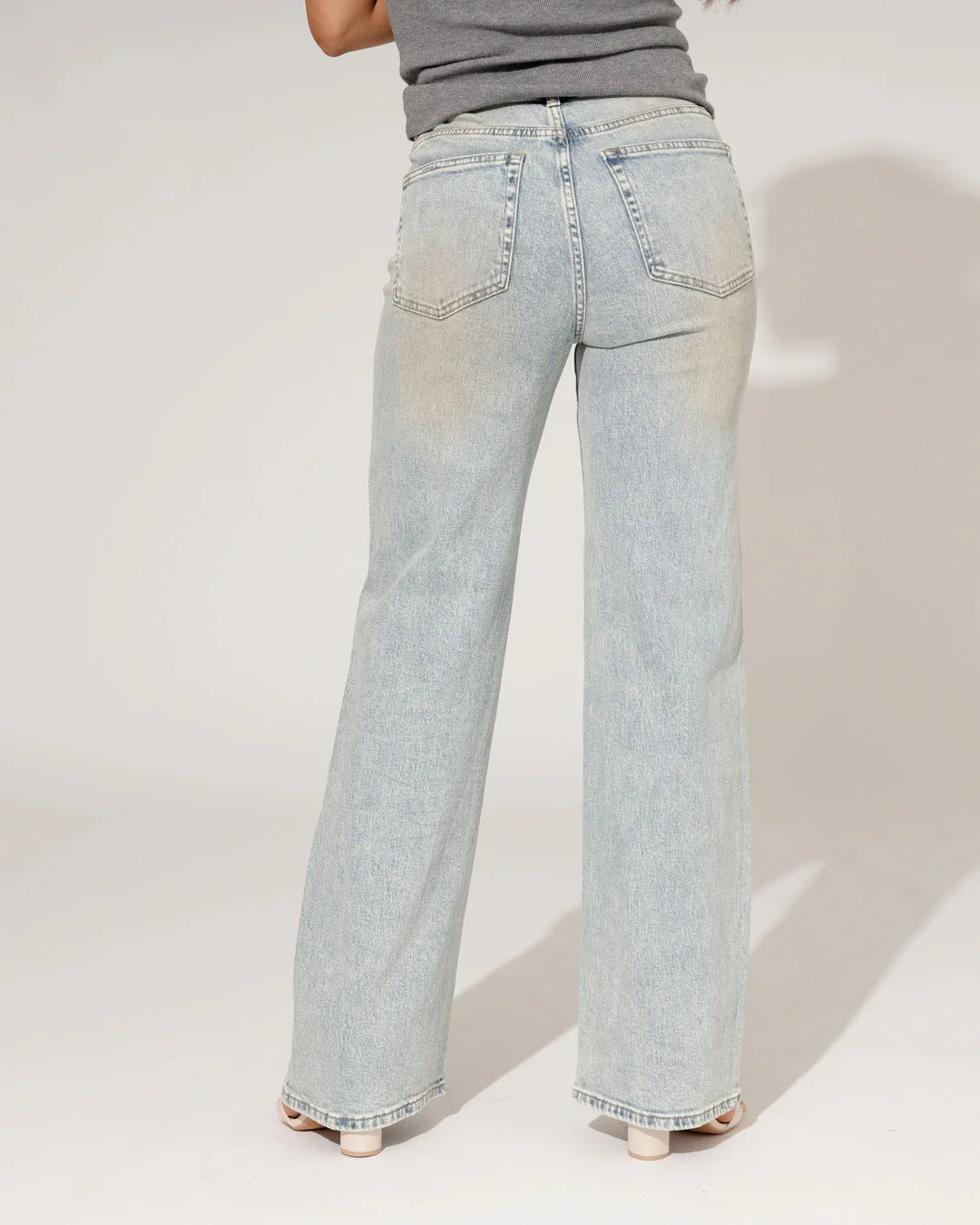 Queen Hearts | Wide leg jeans Beau Blauw - Image 3