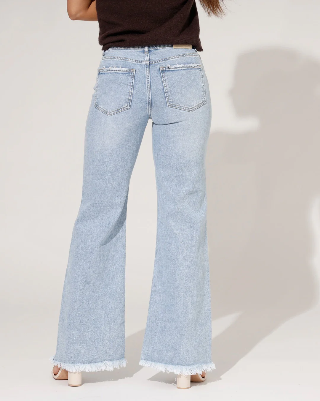 Queen Hearts | Wide leg jeans Nora Blauw - Image 3
