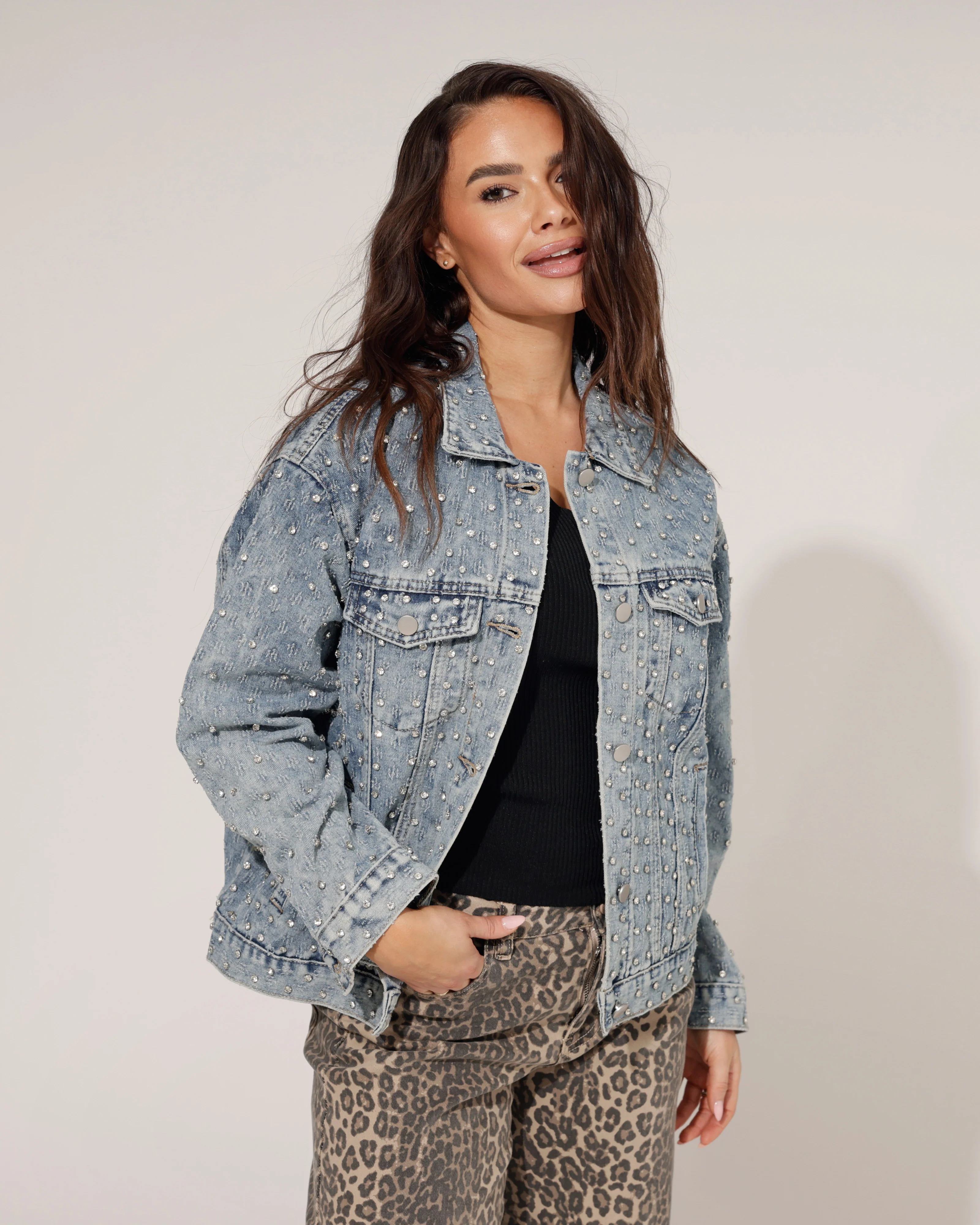 Spijkerjacket Nena Blauw - Image 4