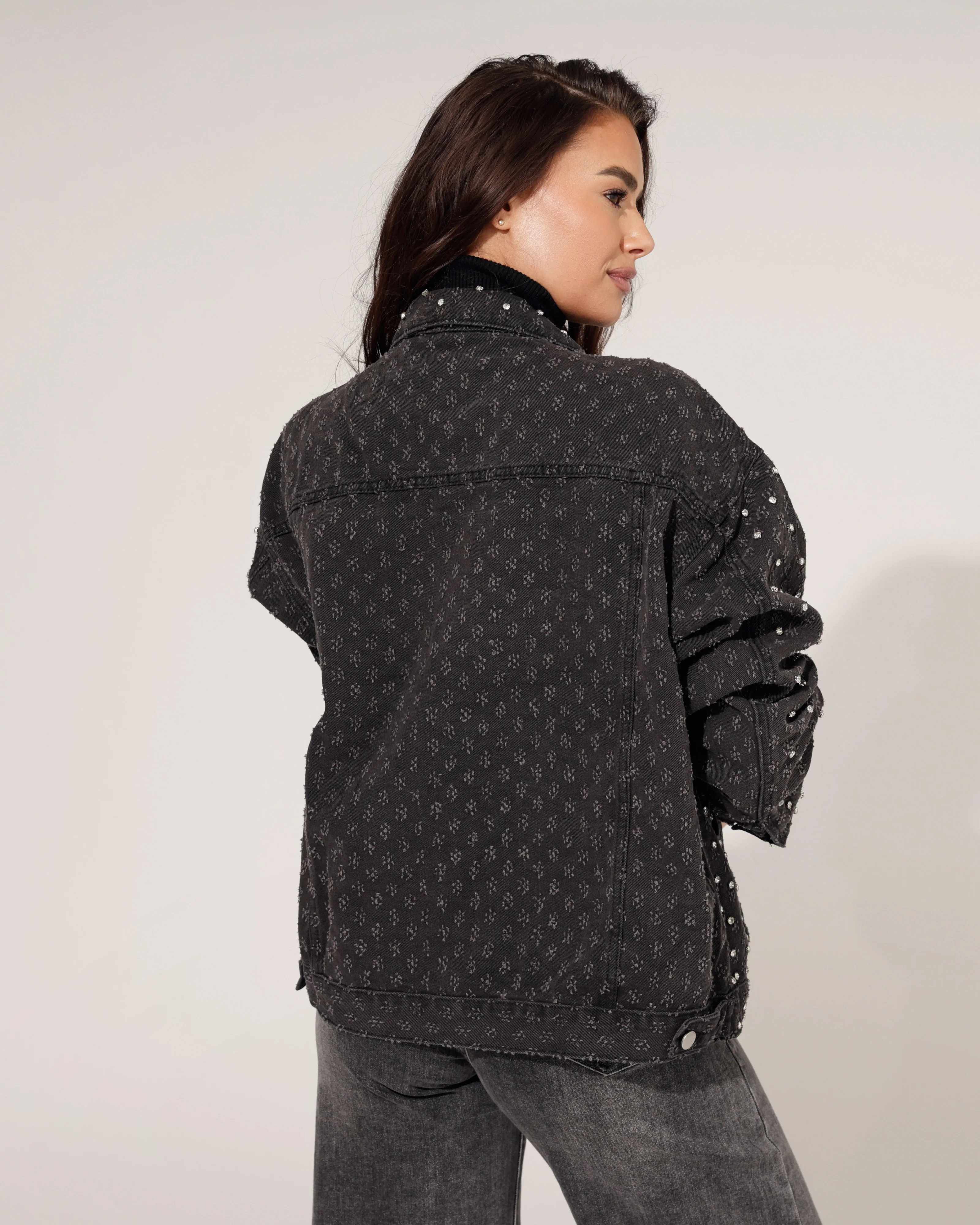 Spijkerjacket Nena Zwart - Image 4