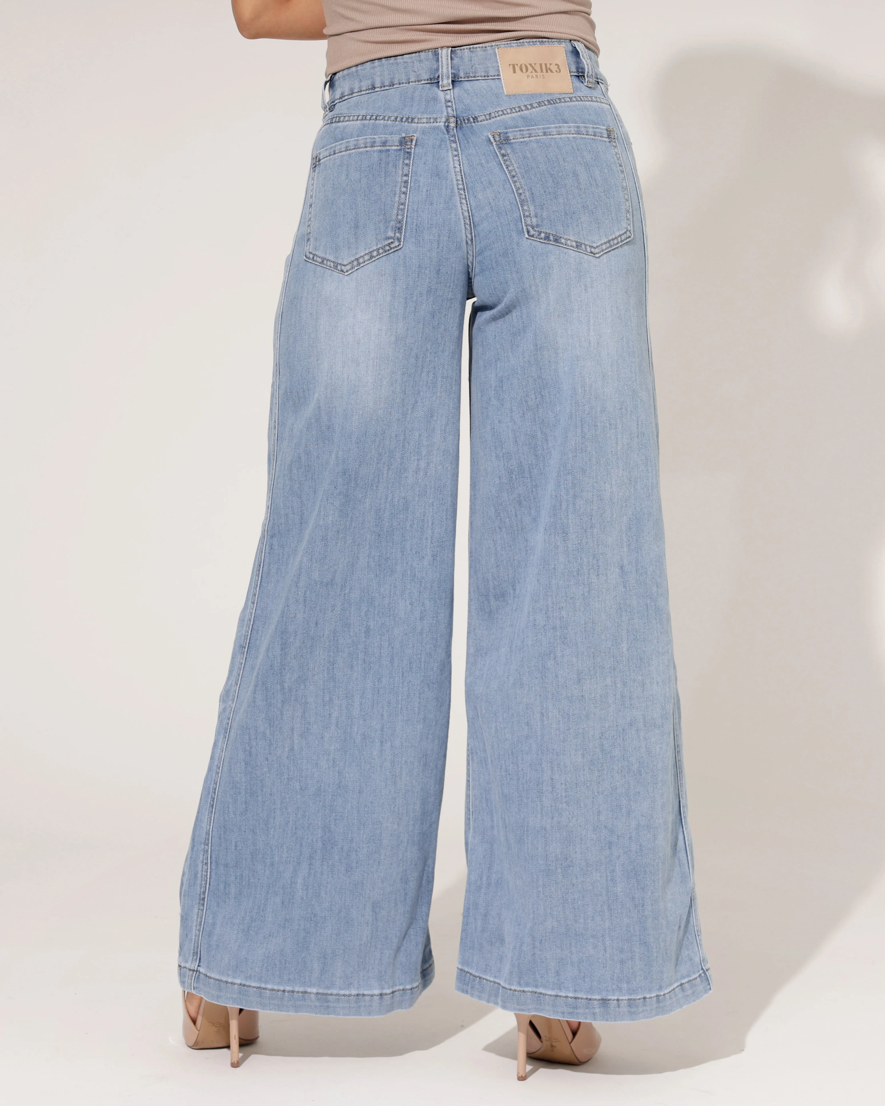 Toxik | Wide leg jeans Jenny Blauw - Image 4