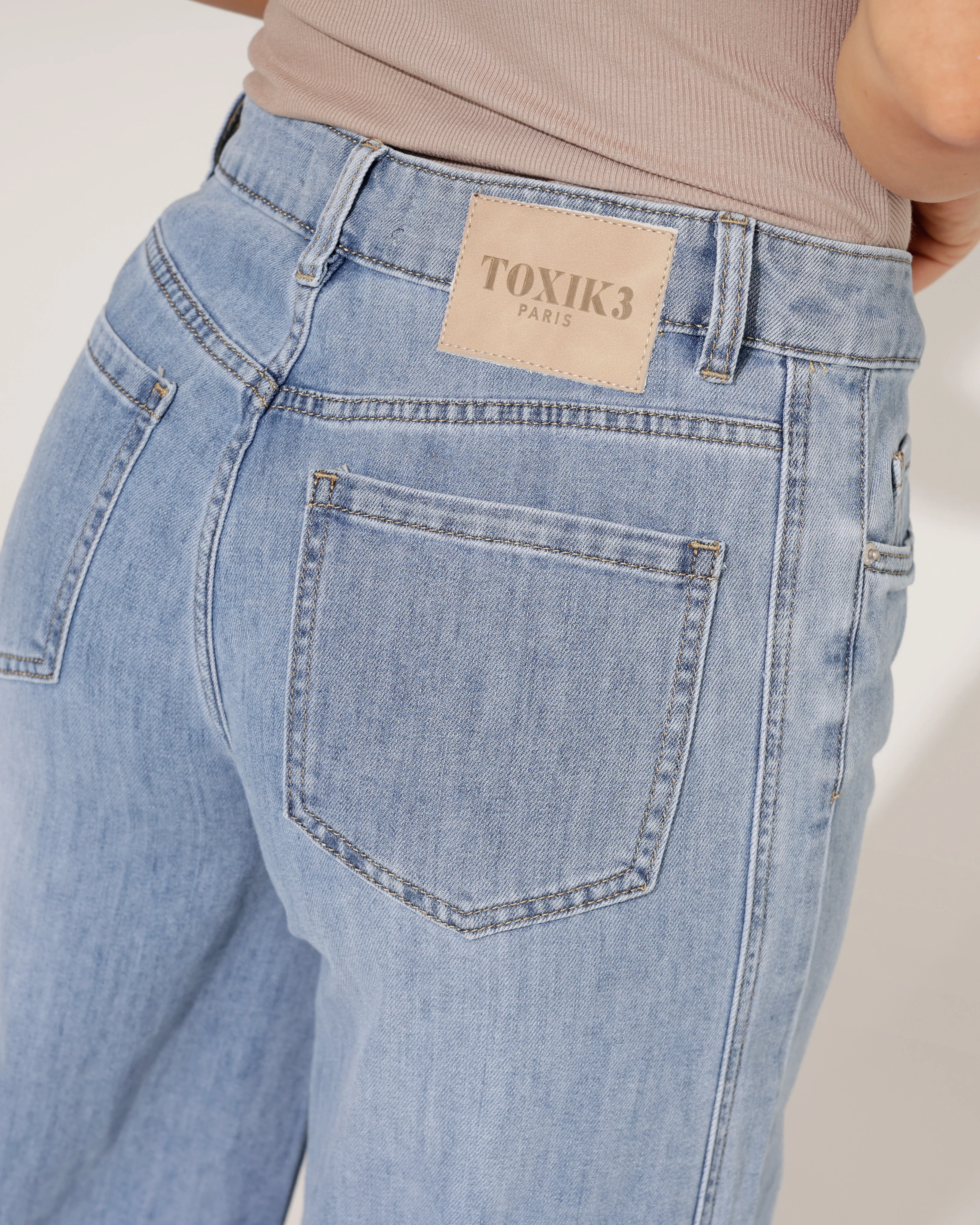 Toxik | Wide leg jeans Jenny Blauw - Image 5