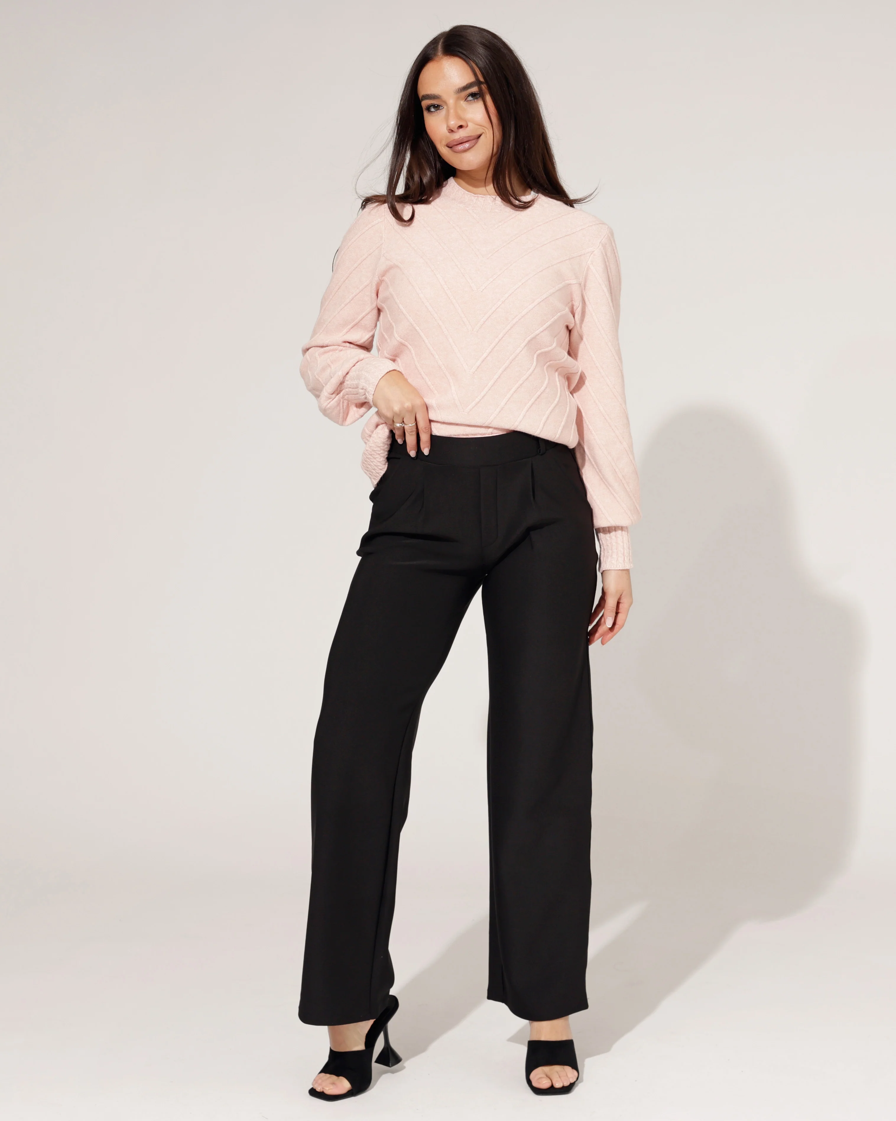 Yu & Me | Wide leg broek Romee Zwart - Image 4