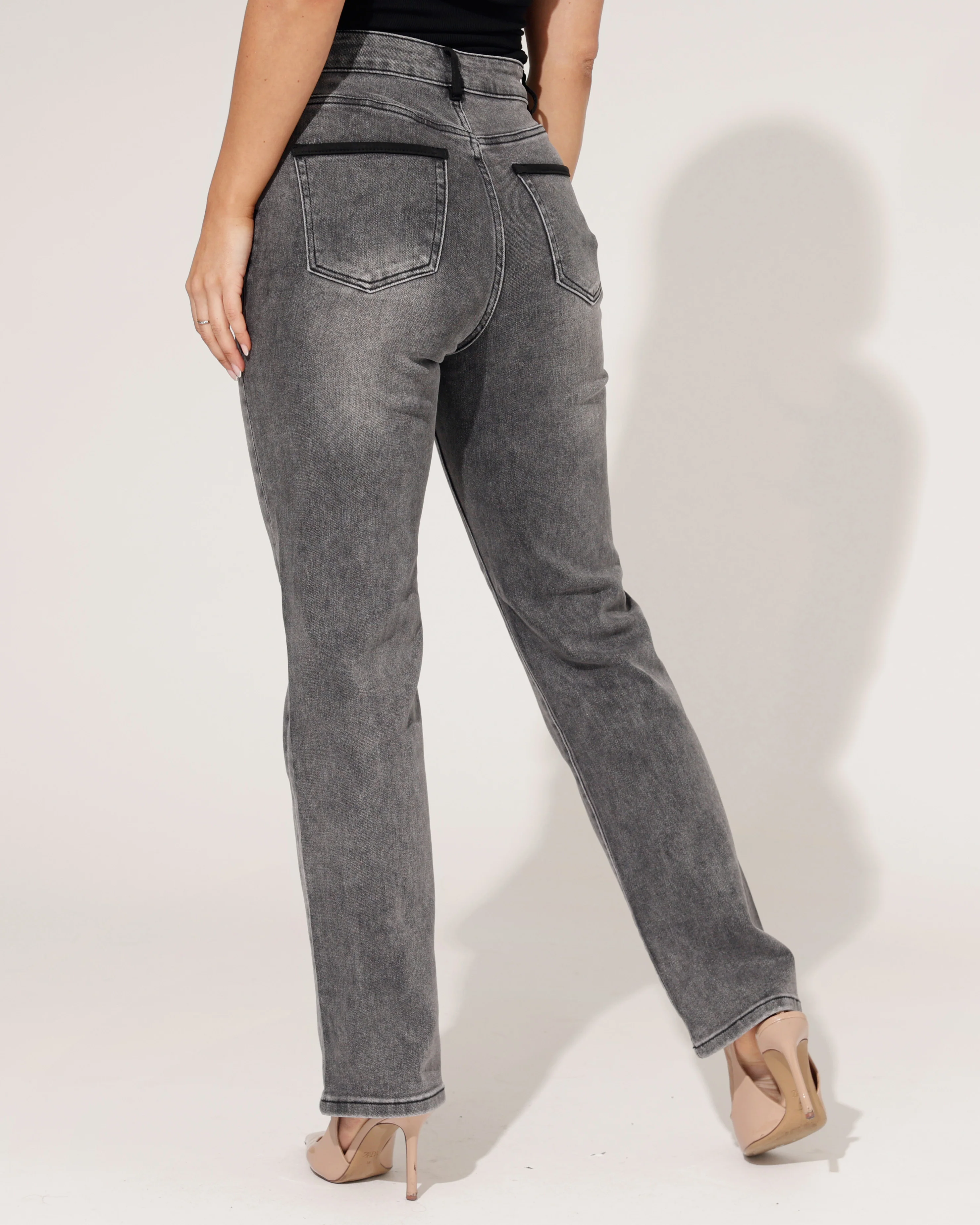 ZAC & ZOE | Straight Jeans Liza-GR Grijs - Image 3